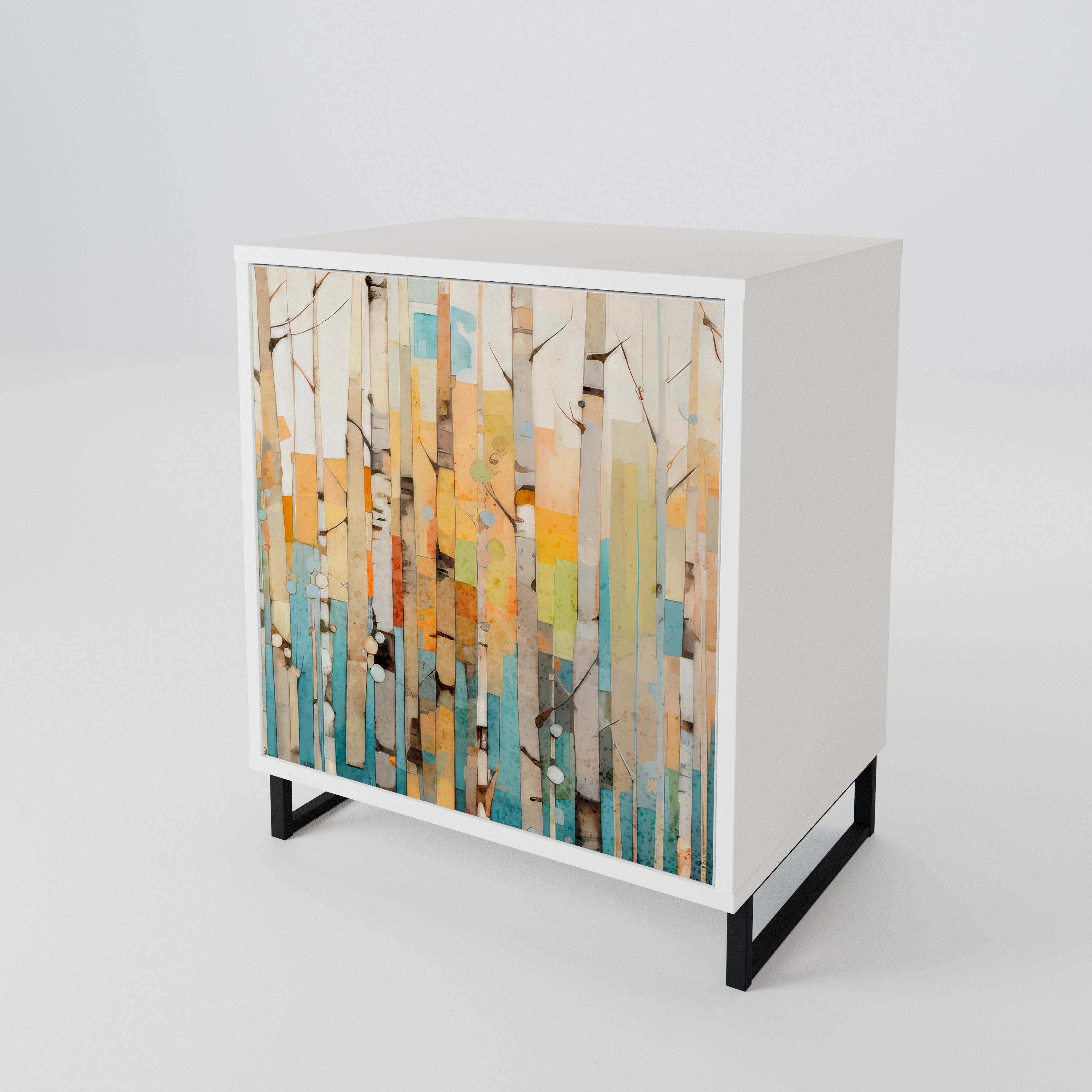 BIRCH KALEIDOSCOPE Skänk med en dörr