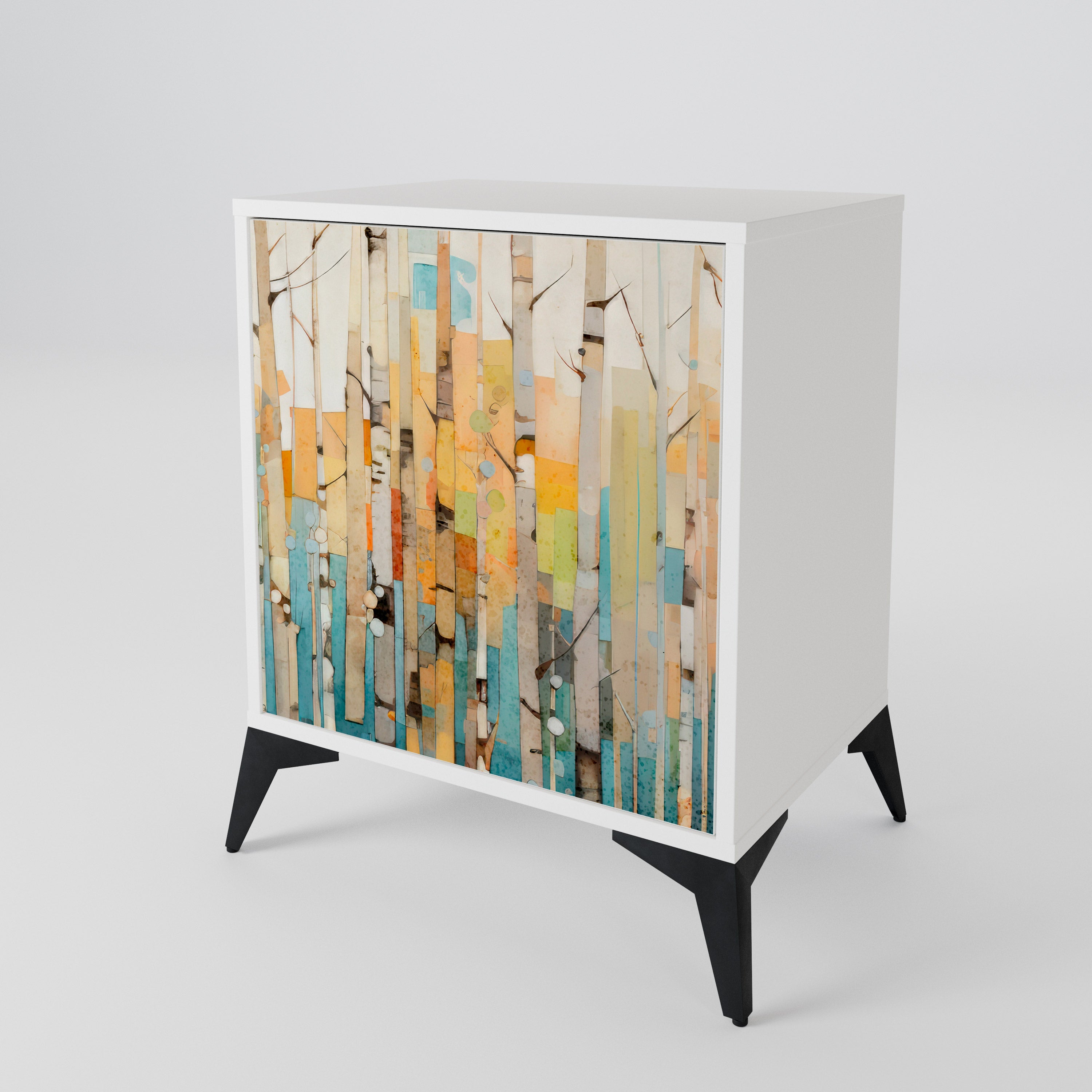 BIRCH KALEIDOSCOPE Skänk med en dörr
