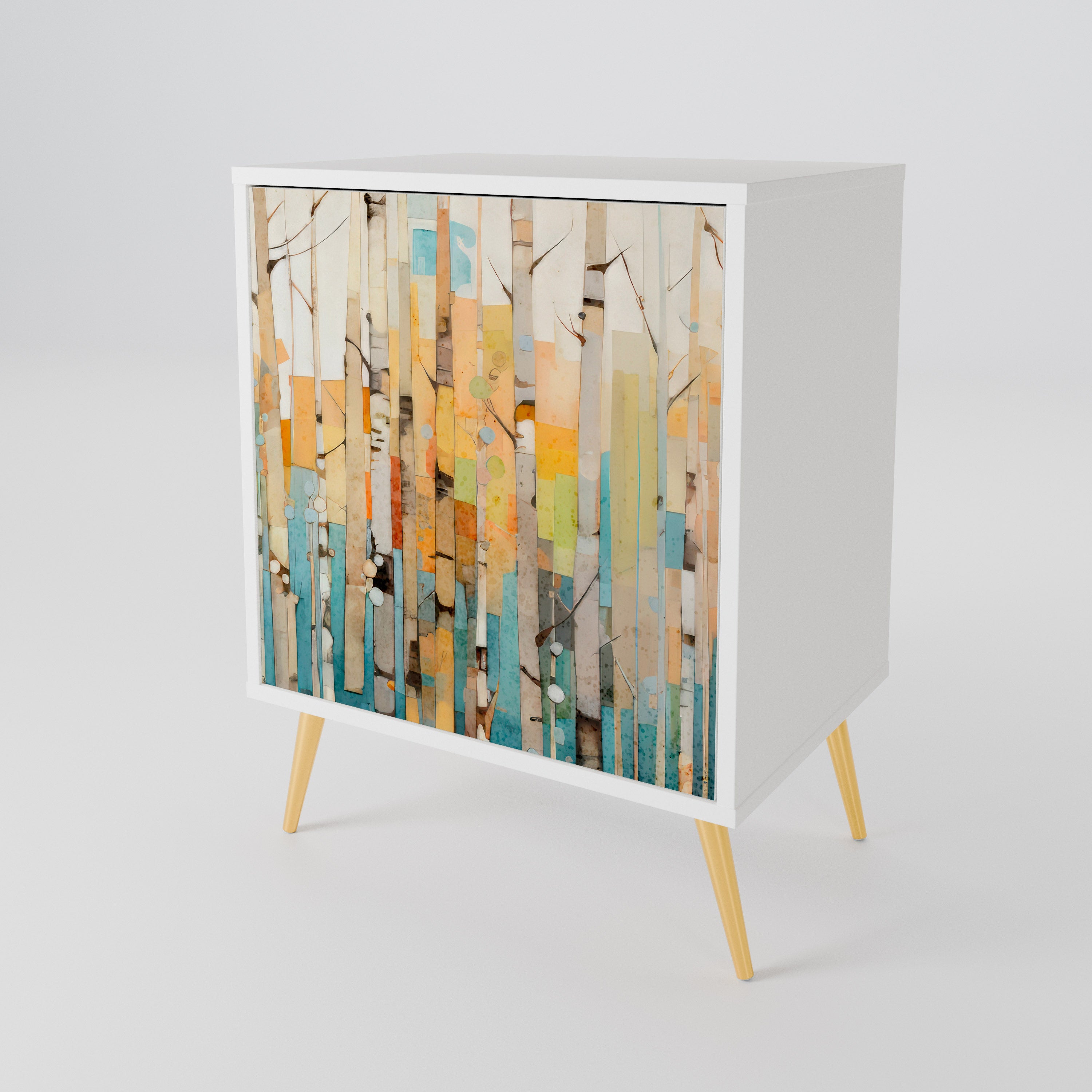 BIRCH KALEIDOSCOPE Skänk med en dörr