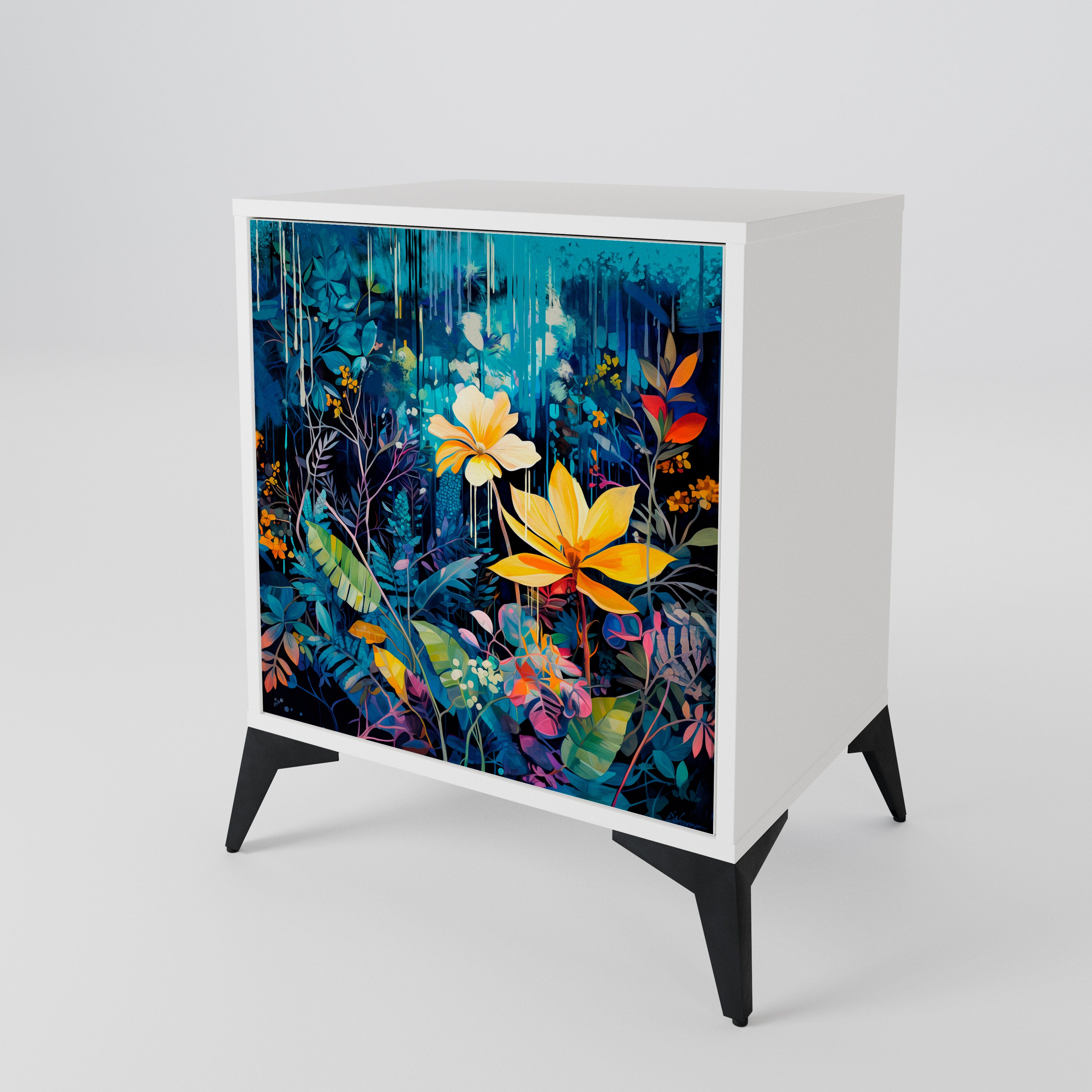 MIDNIGHT BLOSSOM 1-türiges Sideboard