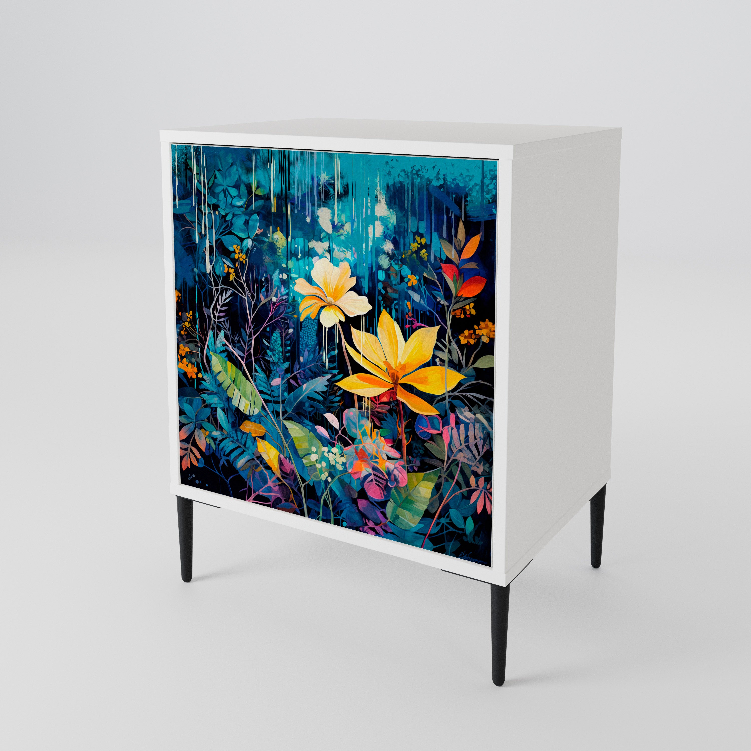 MIDNIGHT BLOSSOM 1-türiges Sideboard