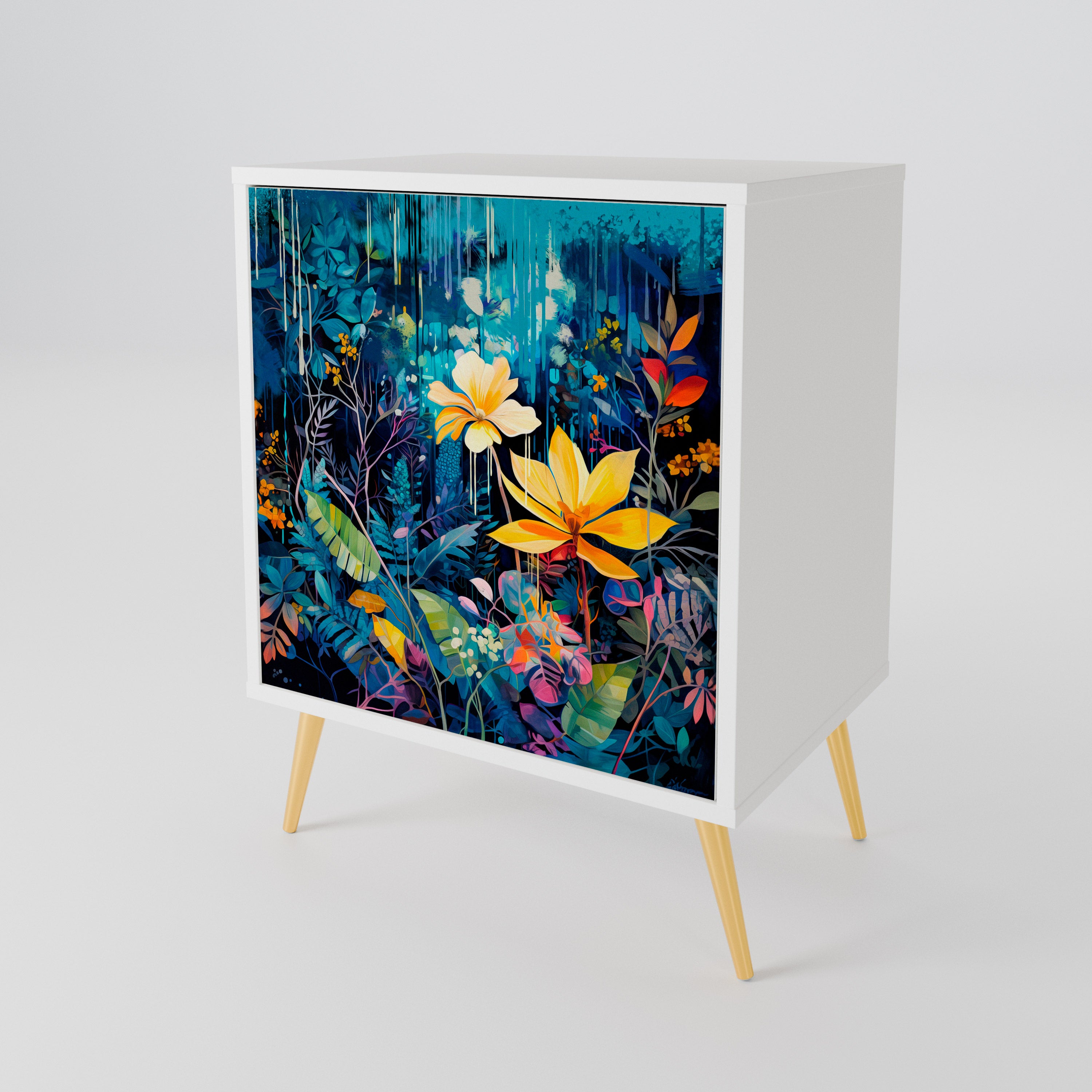MIDNIGHT BLOSSOM 1-türiges Sideboard