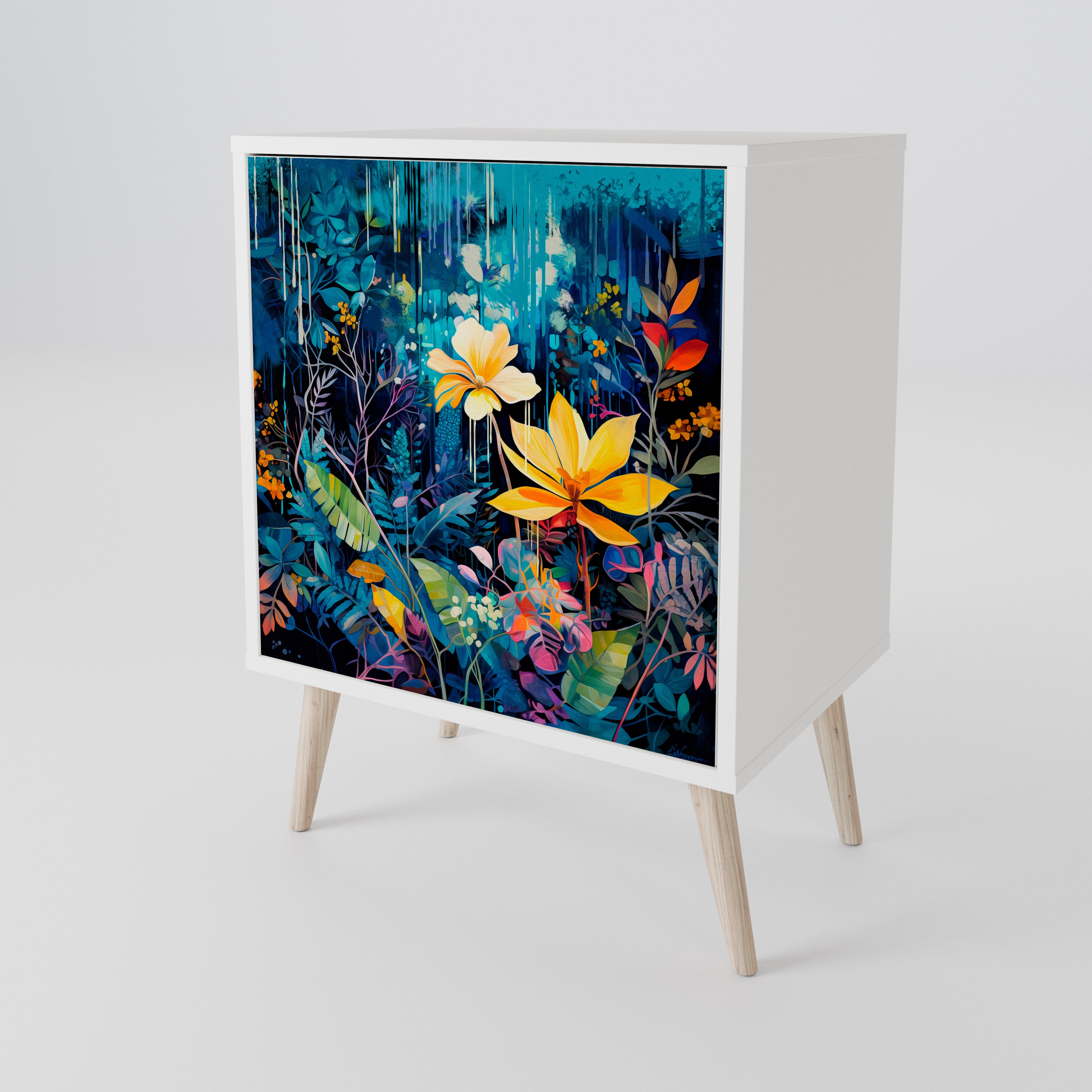 MIDNIGHT BLOSSOM 1-türiges Sideboard