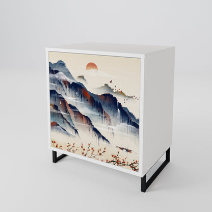 JAPANESE LANDSCAPE 1-Door Sideboard