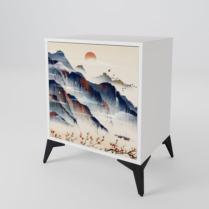 JAPANESE LANDSCAPE 1-Door Sideboard