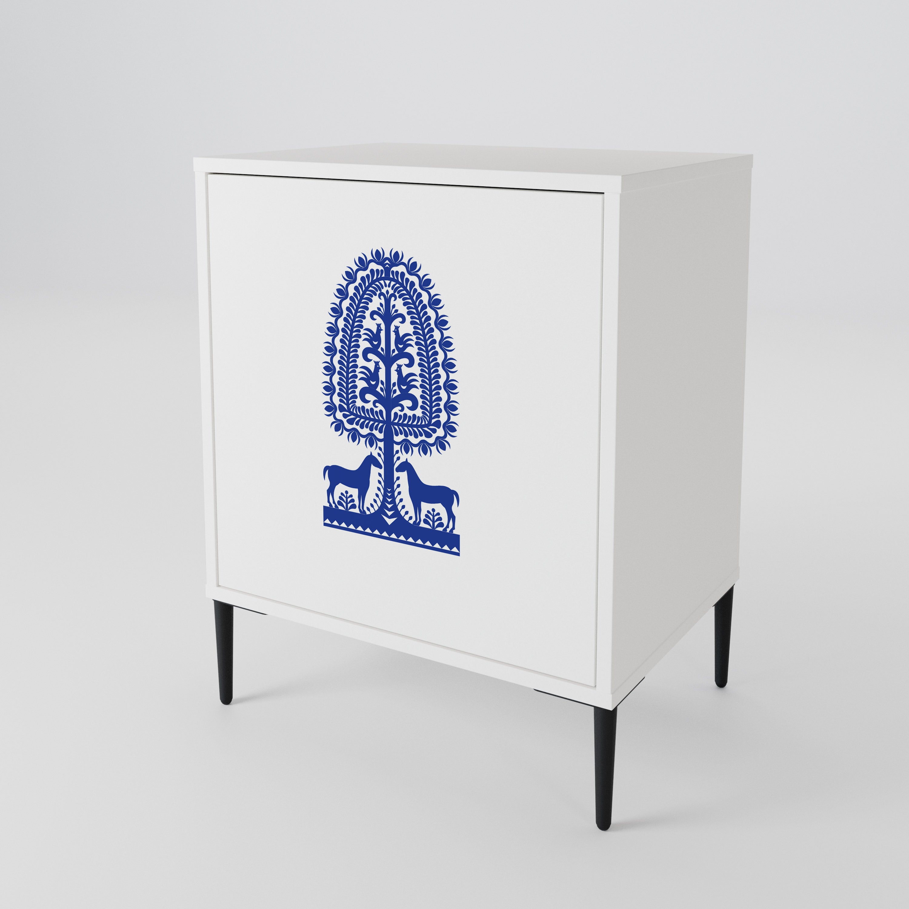 POLISH FOLK ART Jednodveřová komoda