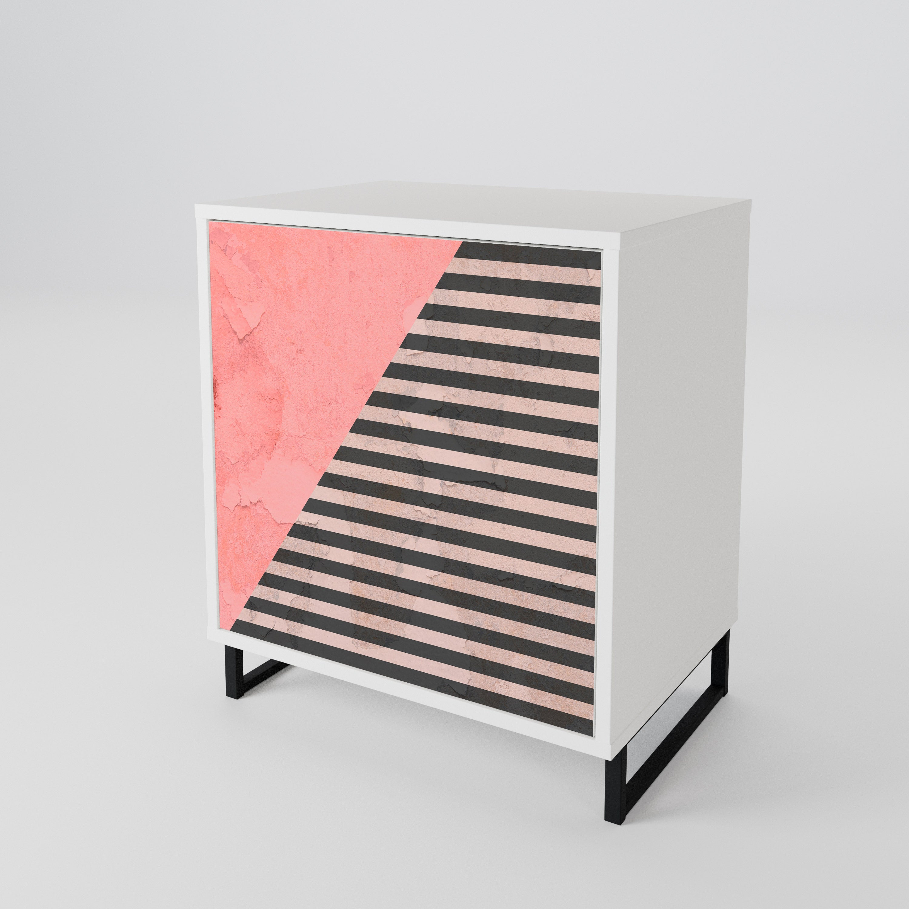 GLAMOROUS STRIPE Jednodveřová komoda