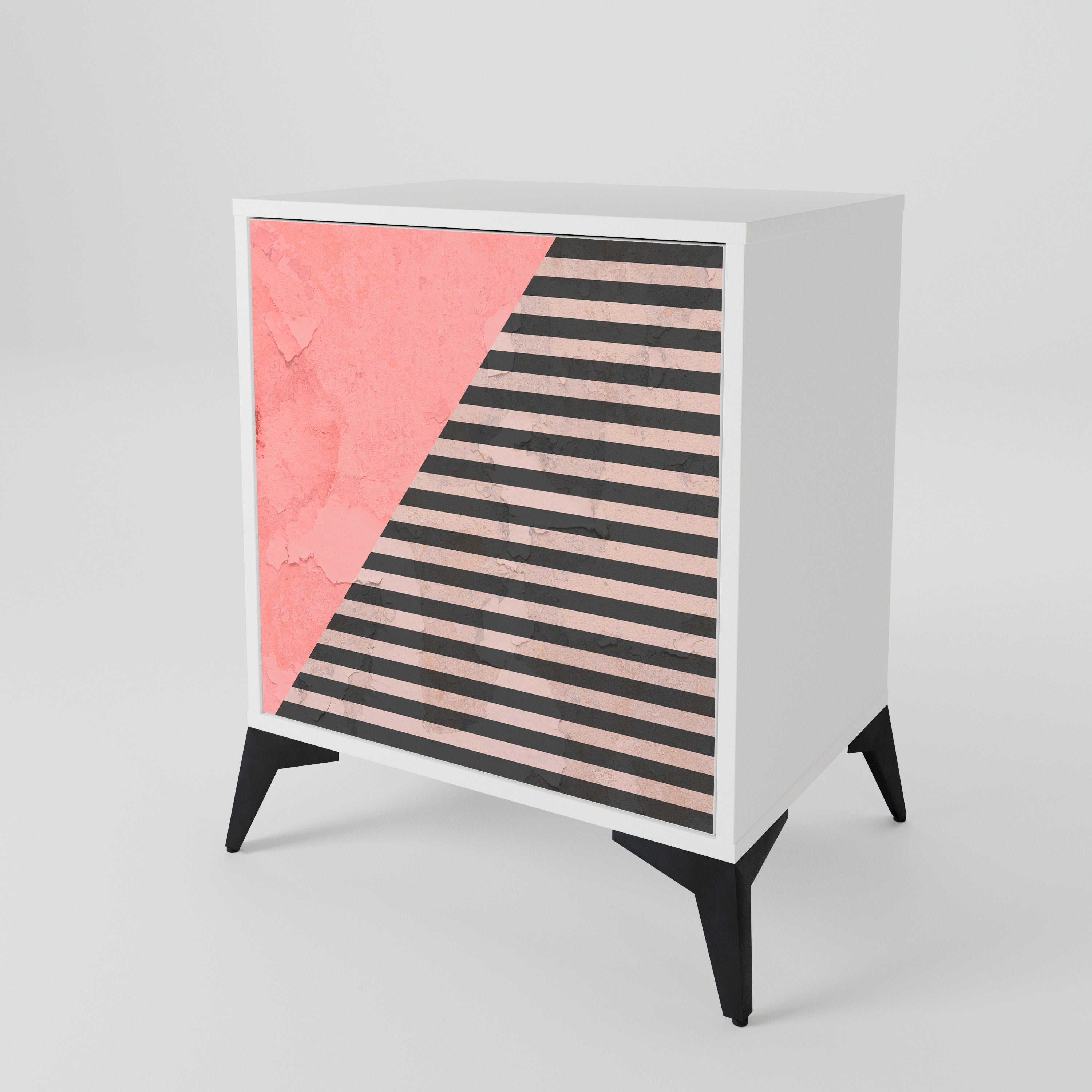 GLAMOROUS STRIPE Jednodveřová komoda
