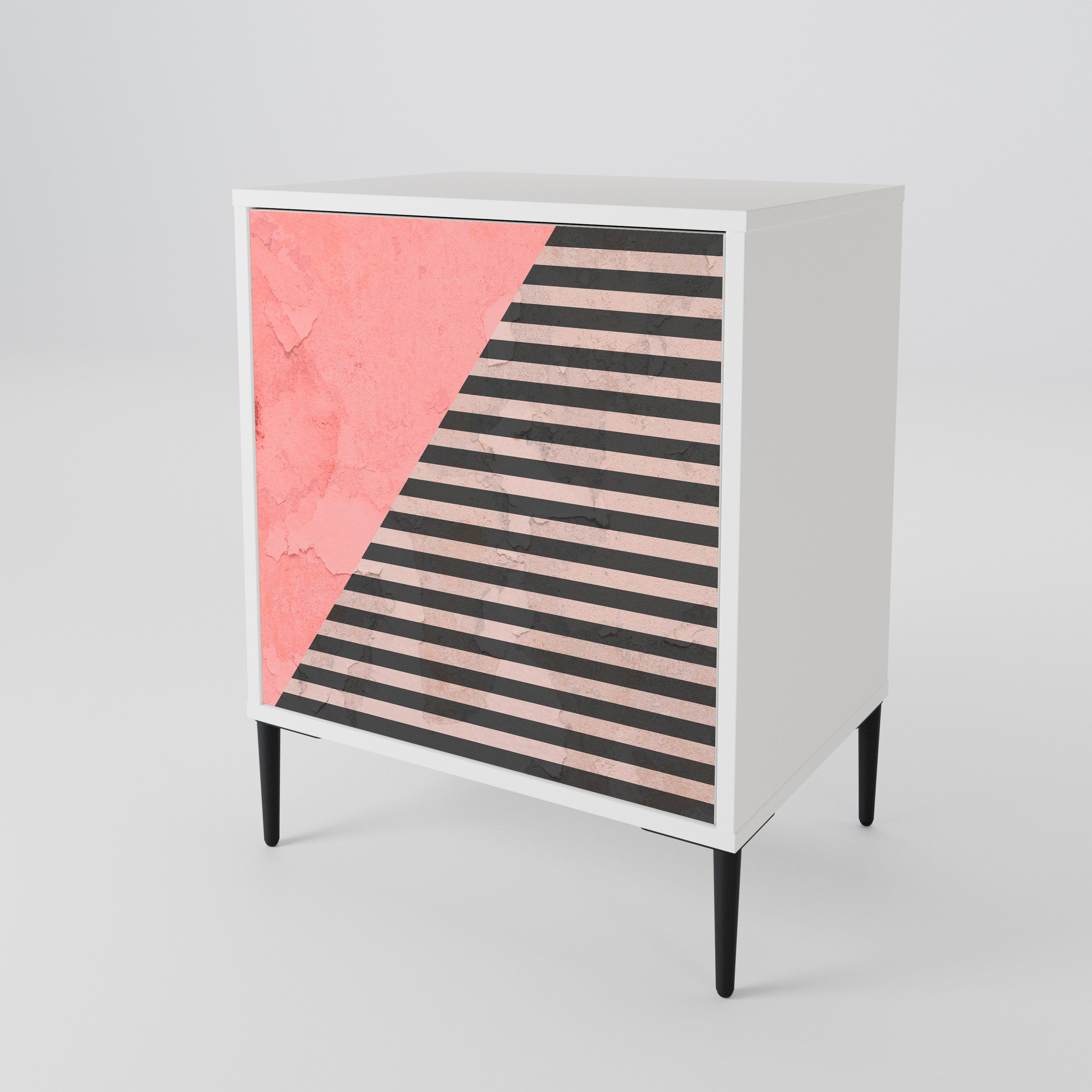 GLAMOROUS STRIPE Jednodveřová komoda