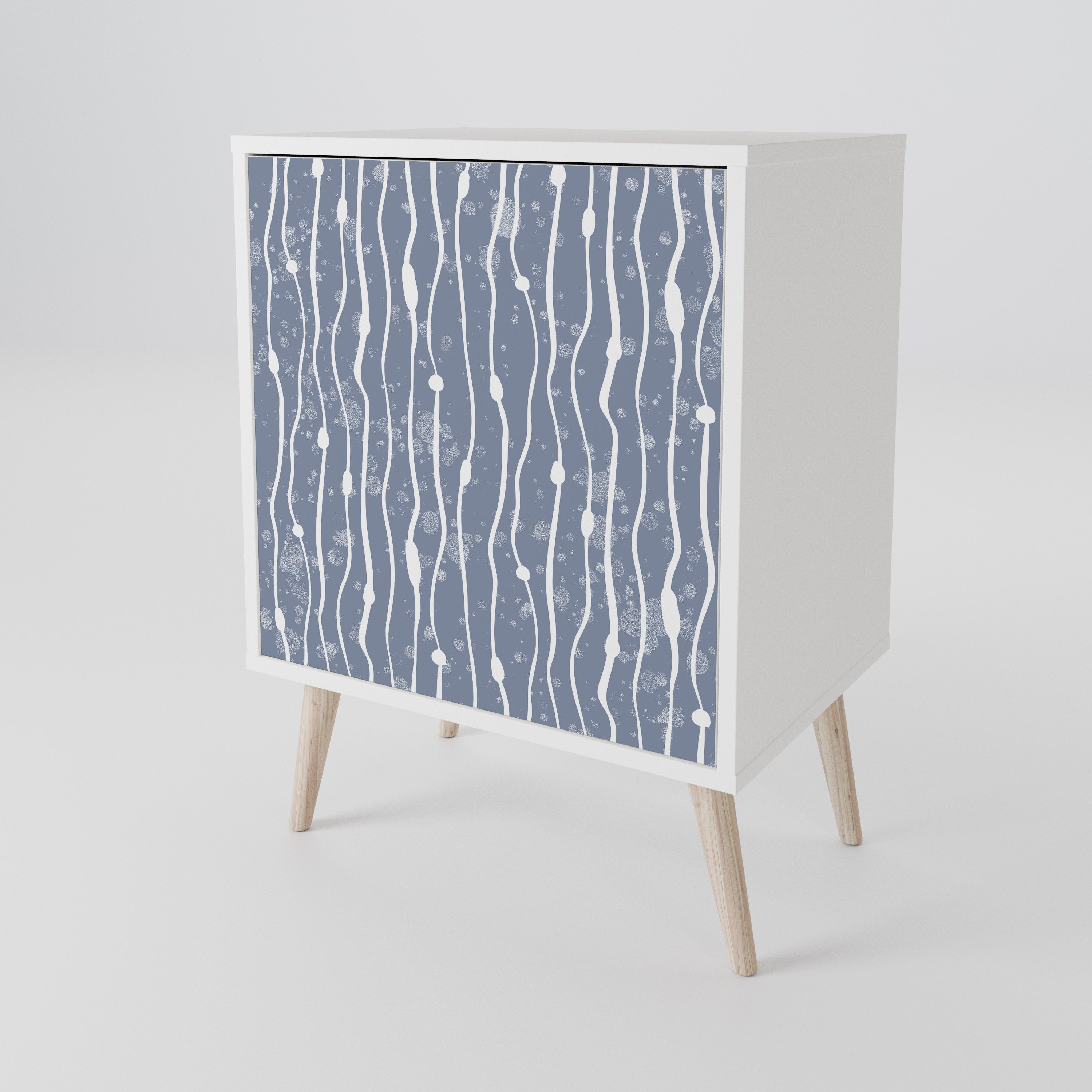 GRAPHITE RAIN Jednodveřová komoda