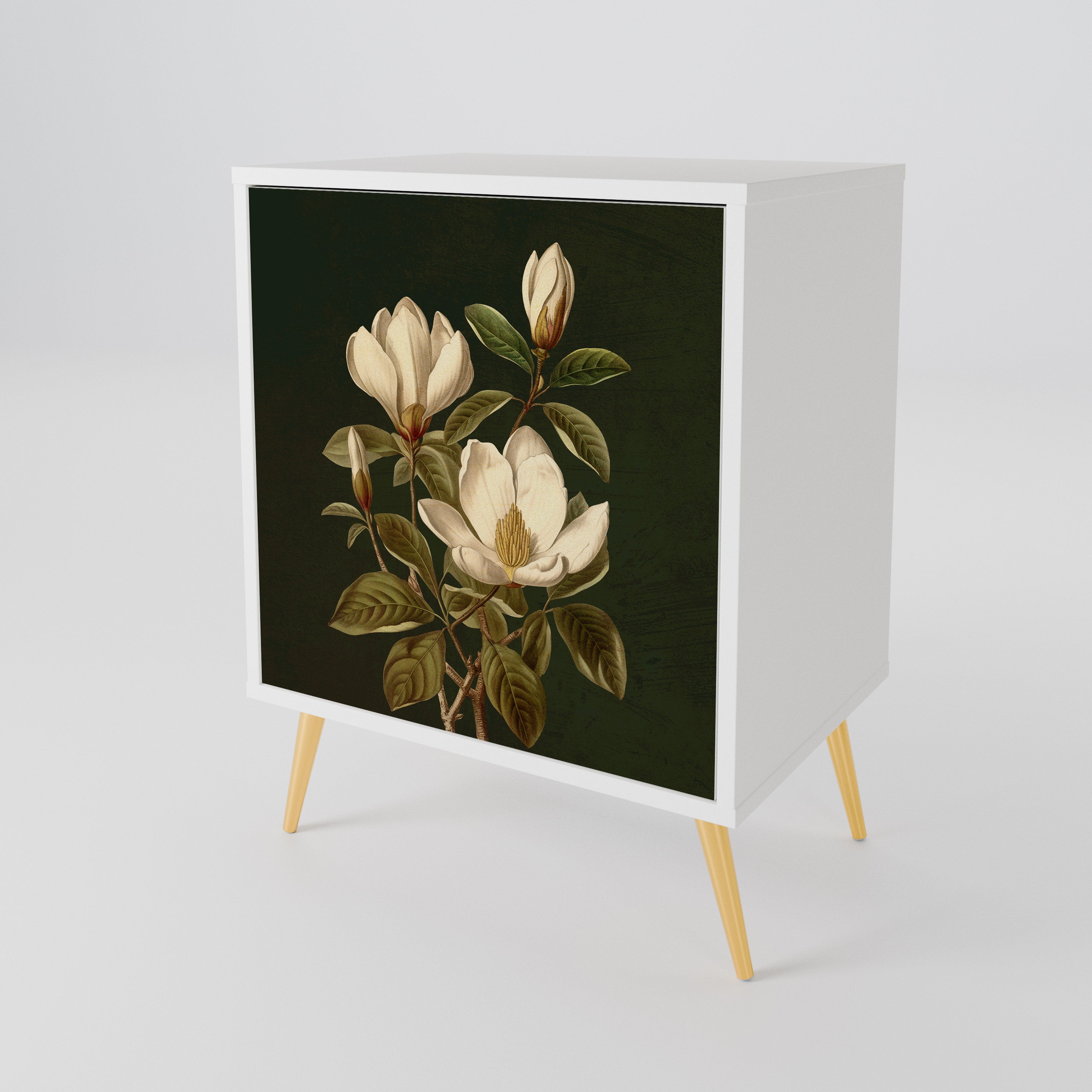 FLORAL NOIR Jednodveřová komoda