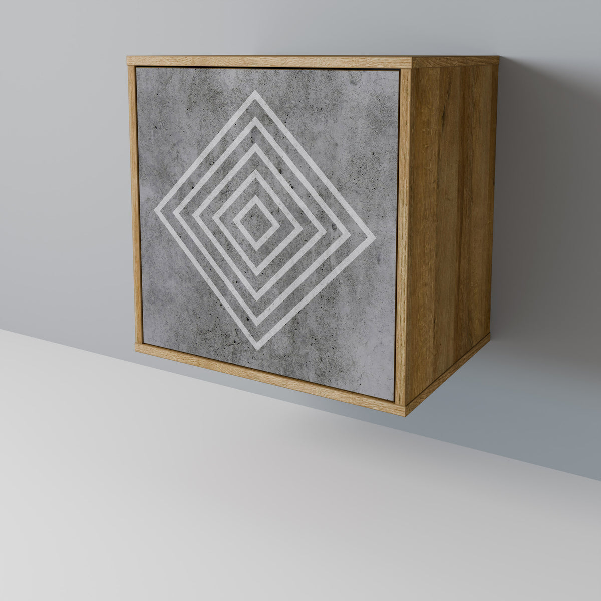 POLYGONAL ARTISTRY Aparador de 1 Puerta