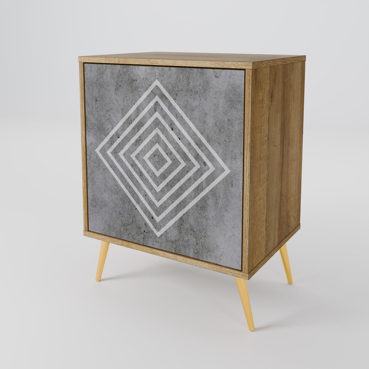 POLYGONAL ARTISTRY Aparador de 1 Puerta
