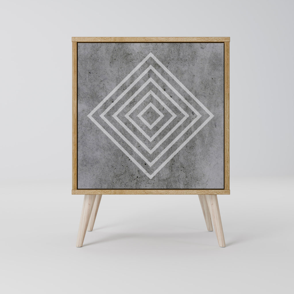 POLYGONAL ARTISTRY 1-Door Sideboard