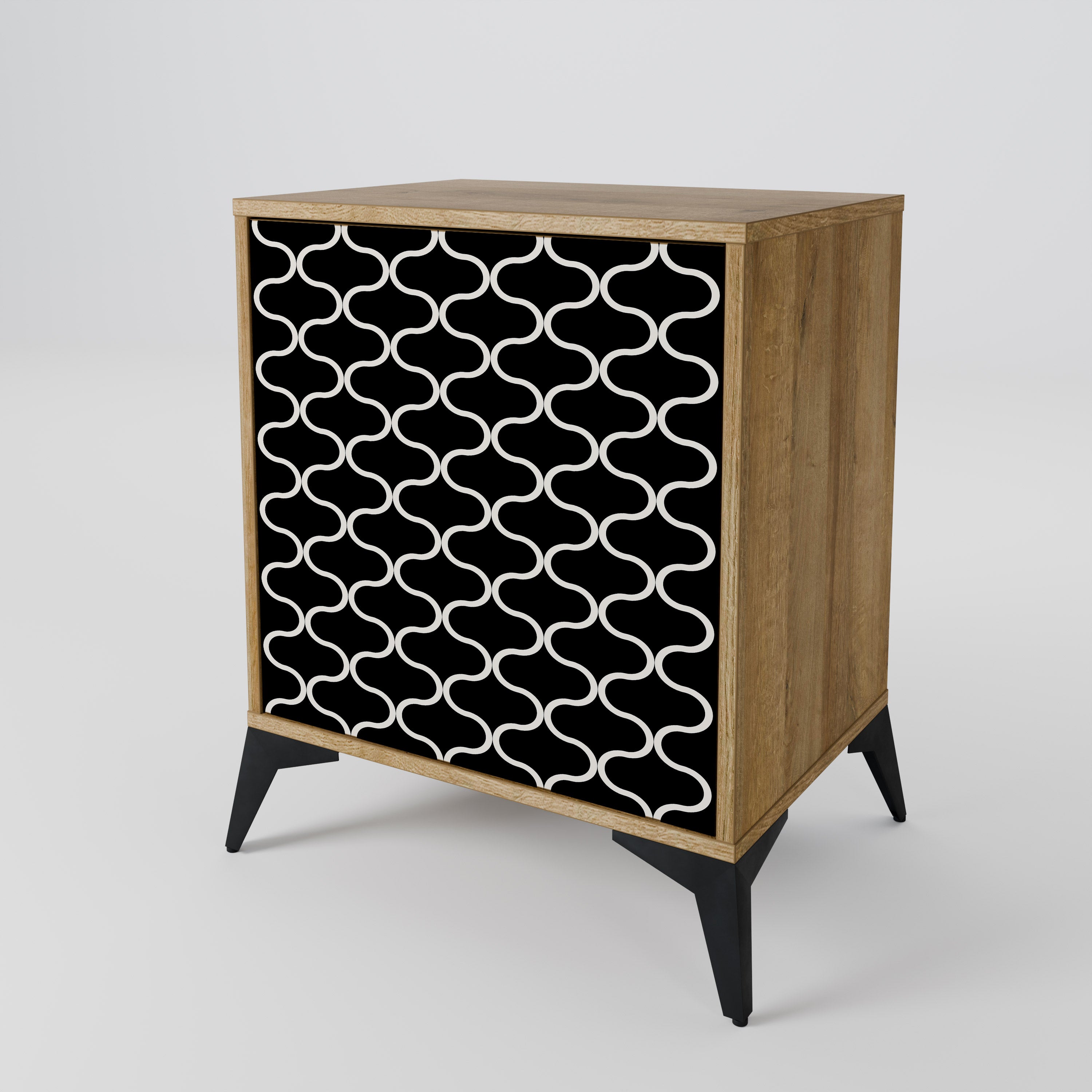 TESSELATED BLACKNESS 1-Door Sideboard