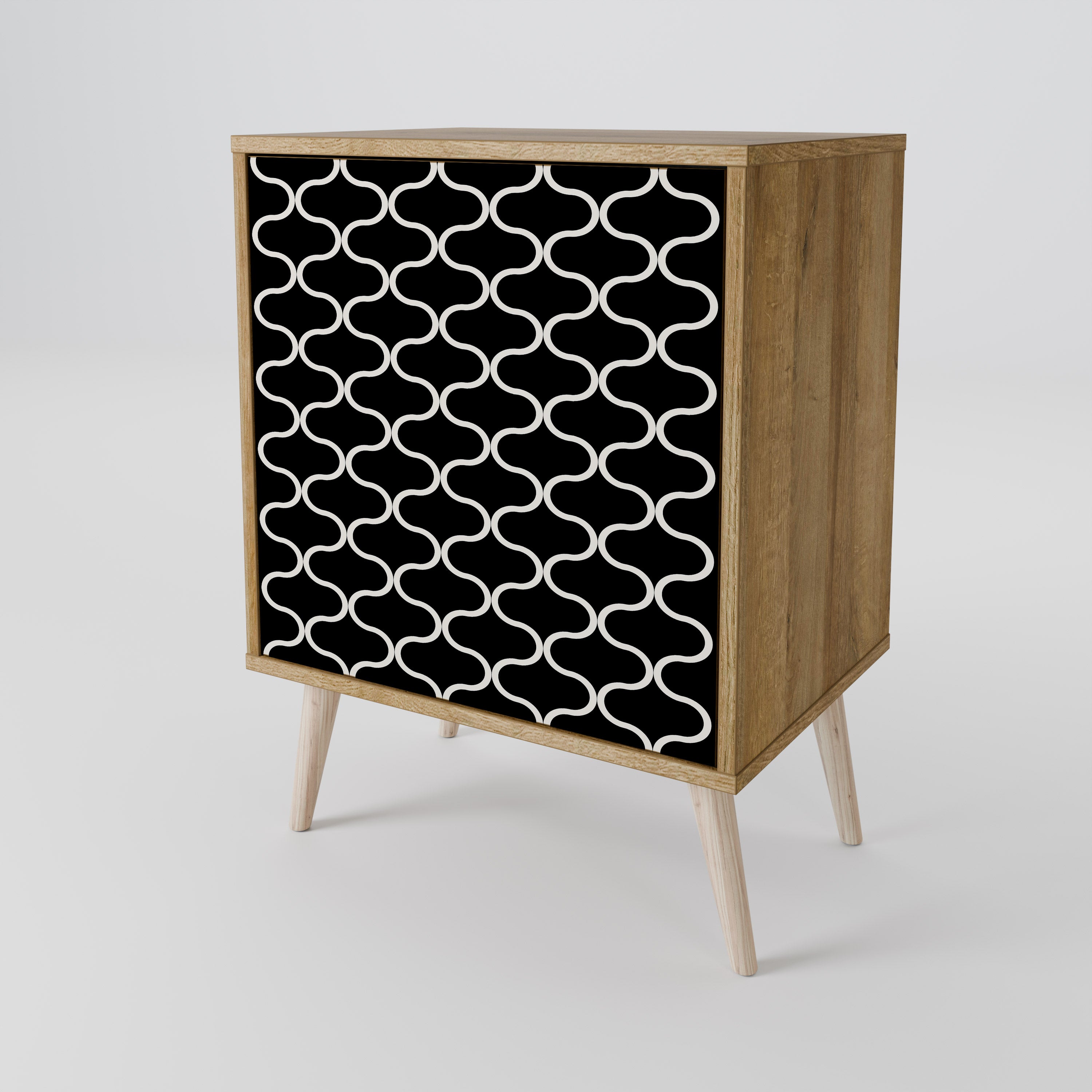 TESSELATED BLACKNESS 1-Door Sideboard