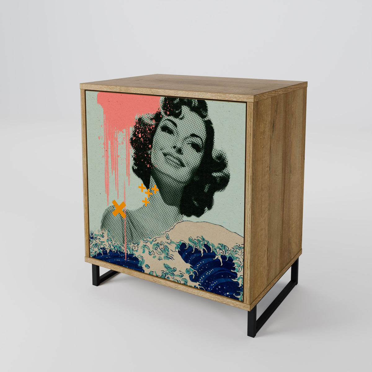KANAGAWA BEAUTY Μπουφές 1-θύρας