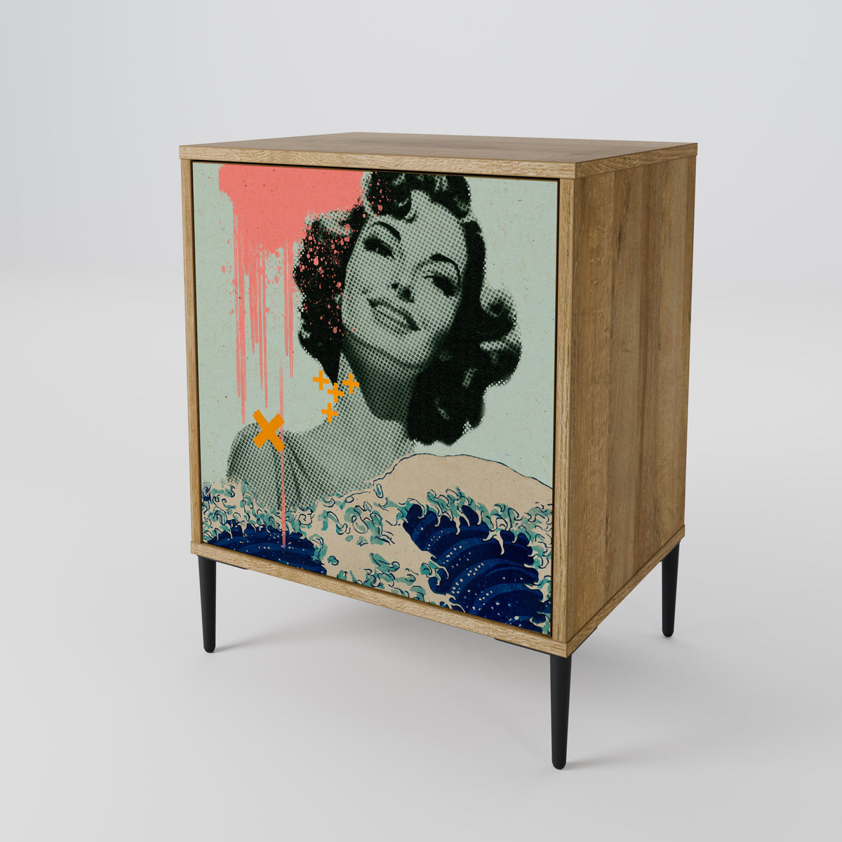 KANAGAWA BEAUTY Μπουφές 1-θύρας