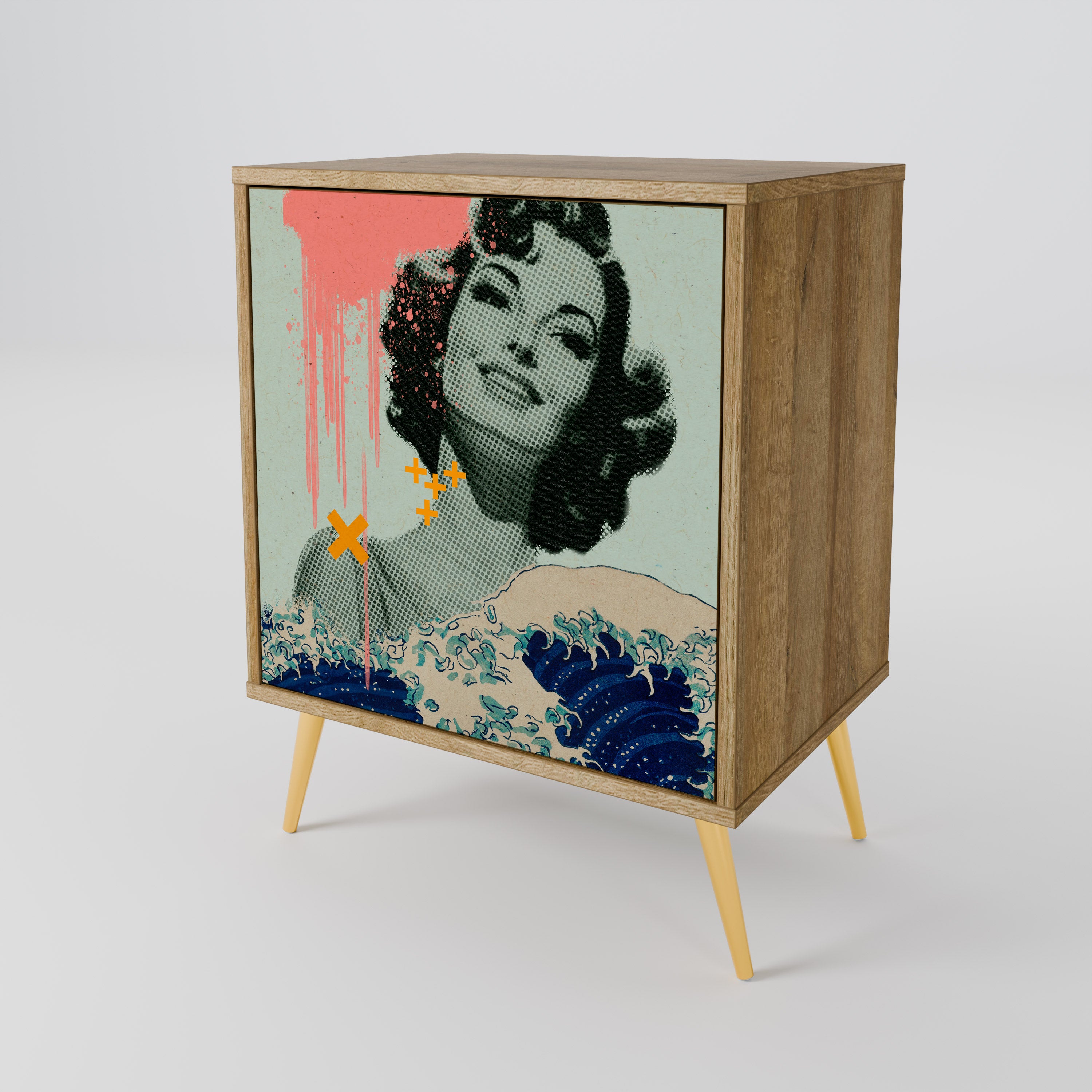 KANAGAWA BEAUTY Aparador de 1 Porta