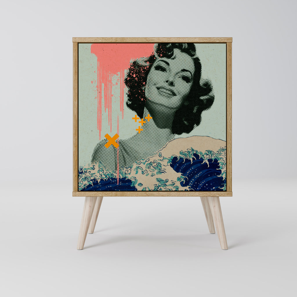 KANAGAWA BEAUTY Aparador de 1 Puerta