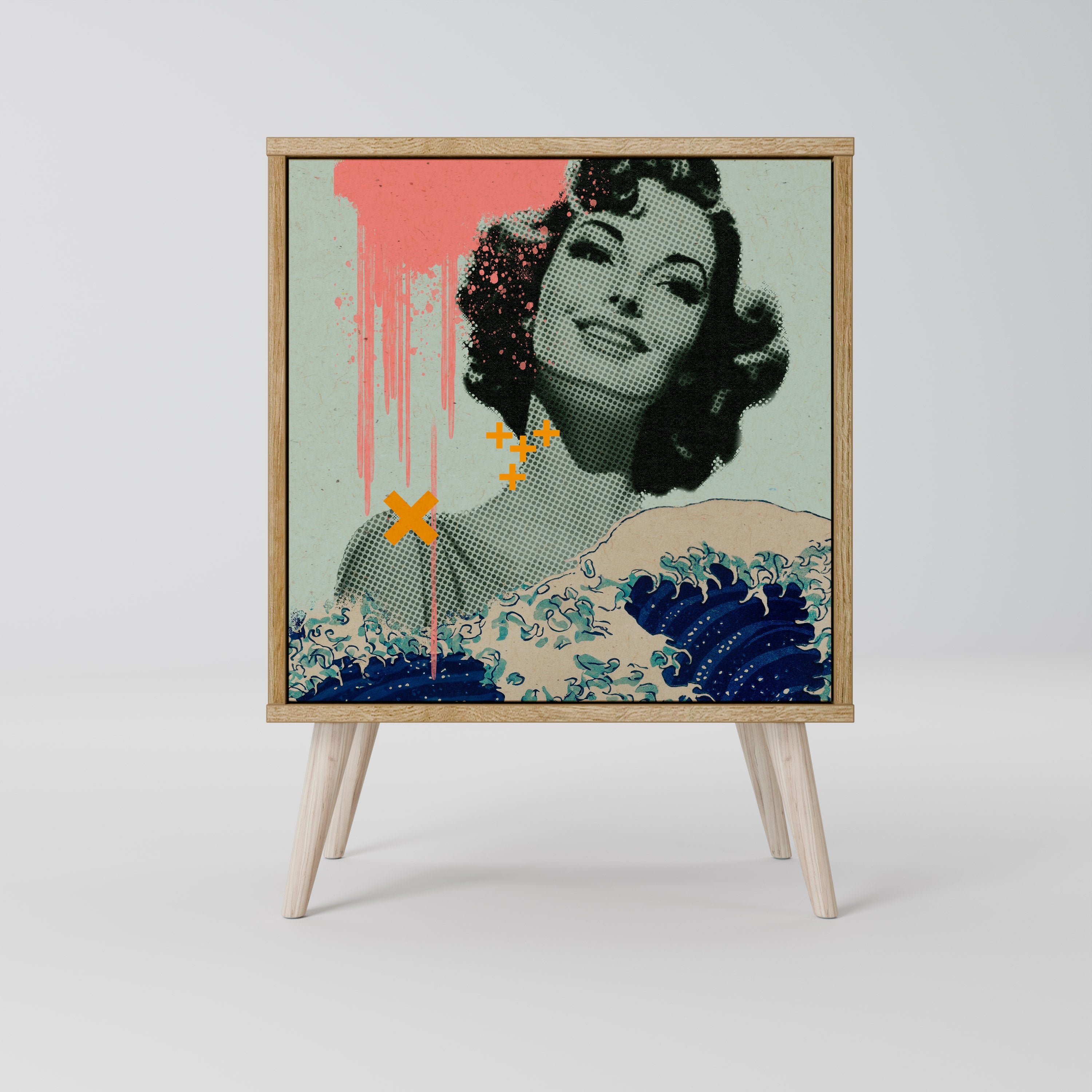 KANAGAWA BEAUTY Aparador de 1 Porta