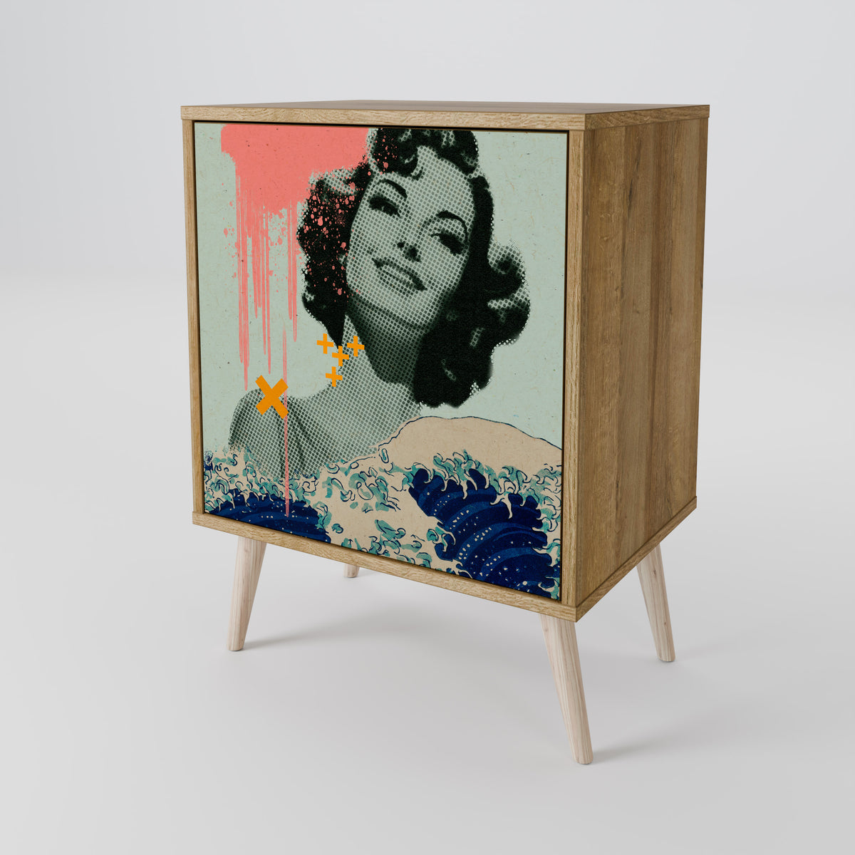 KANAGAWA BEAUTY Μπουφές 1-θύρας