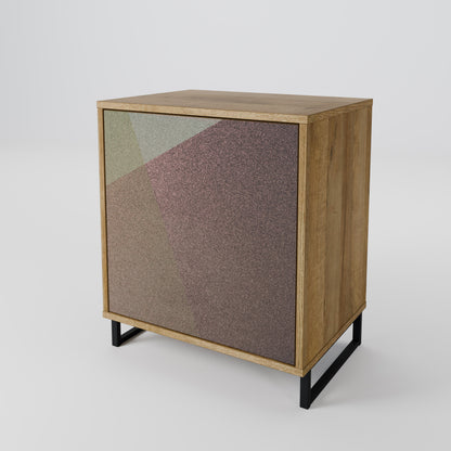 BEIGE GEOMETRY 1-Door Sideboard