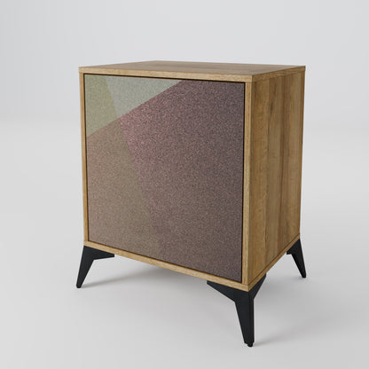 BEIGE GEOMETRY 1-Door Sideboard