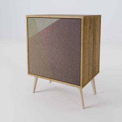 BEIGE GEOMETRY 1-Door Sideboard