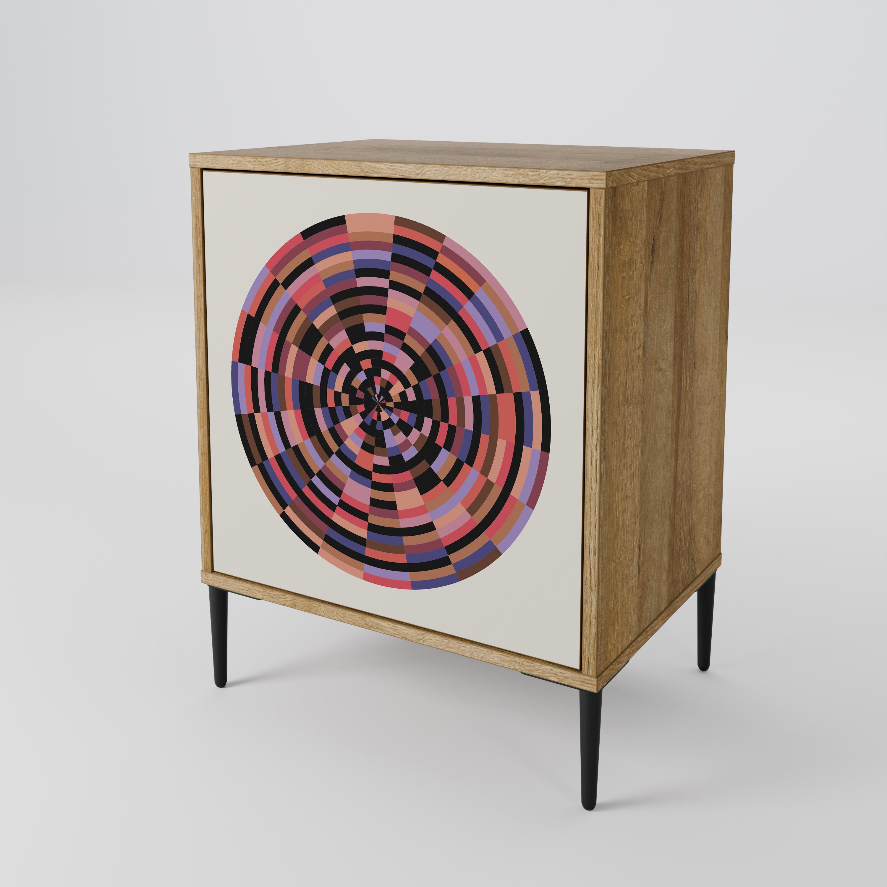 BROWN CIRCLES Aparador de 1 Porta