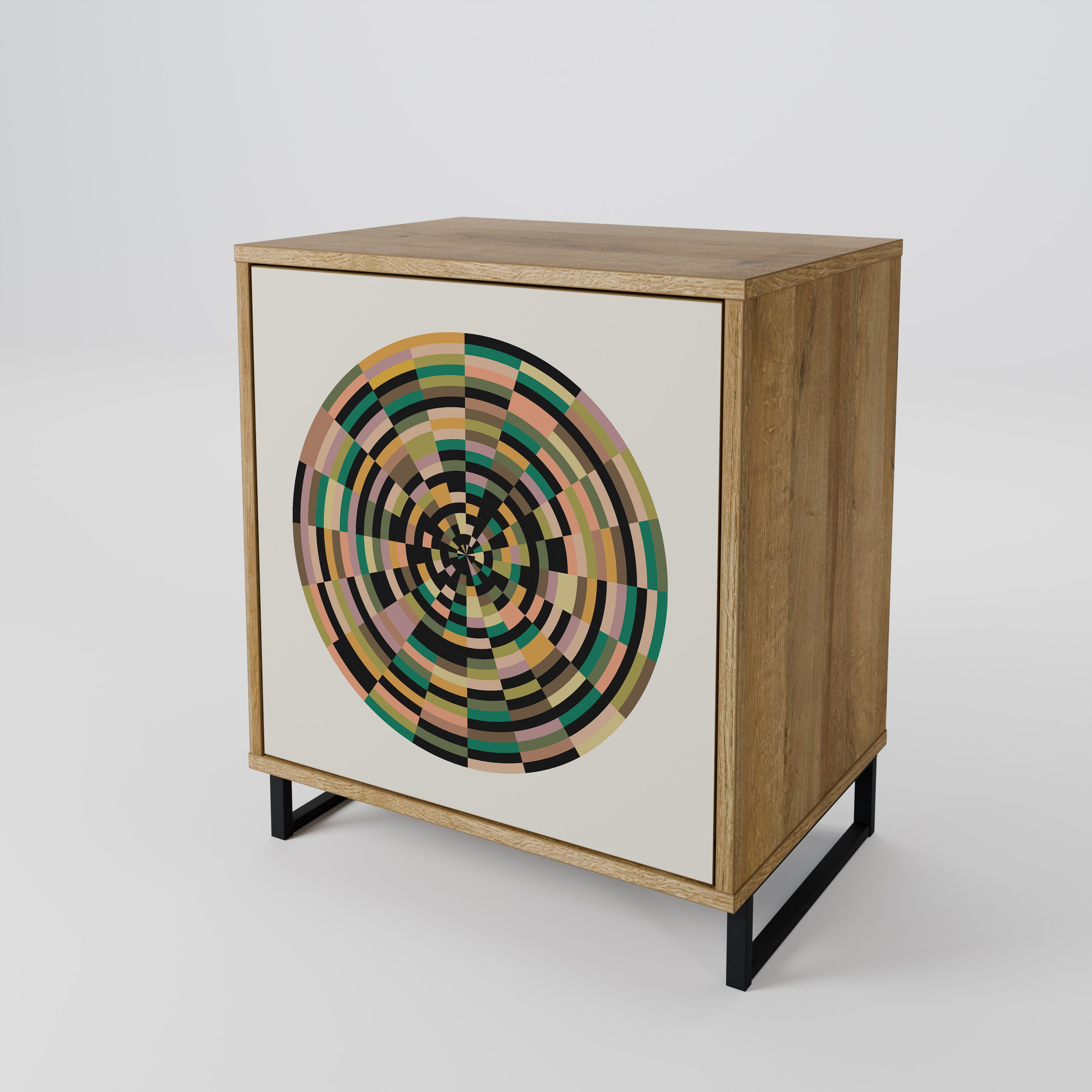 GREEN CIRCLES Aparador de 1 Porta