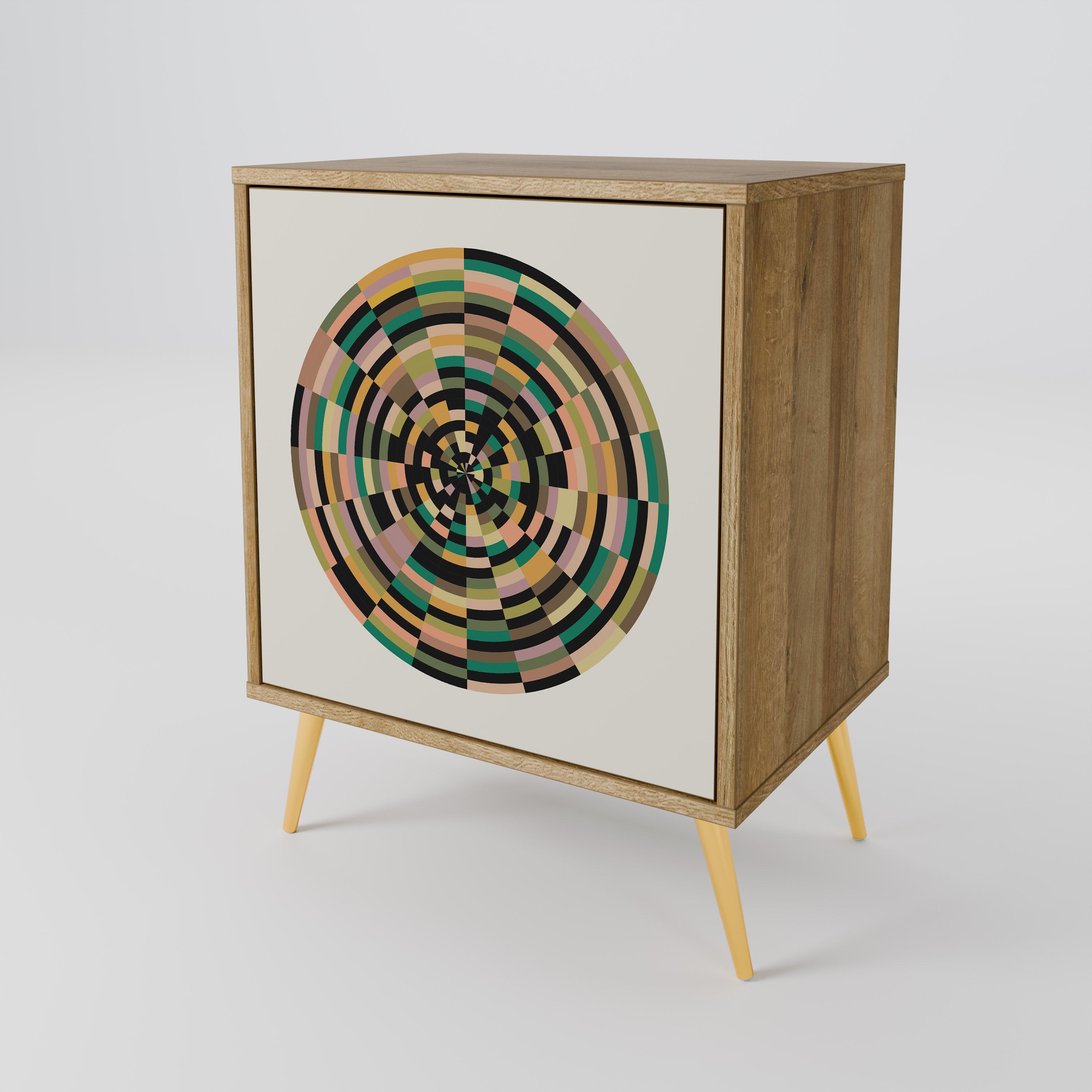 GREEN CIRCLES Aparador de 1 Porta