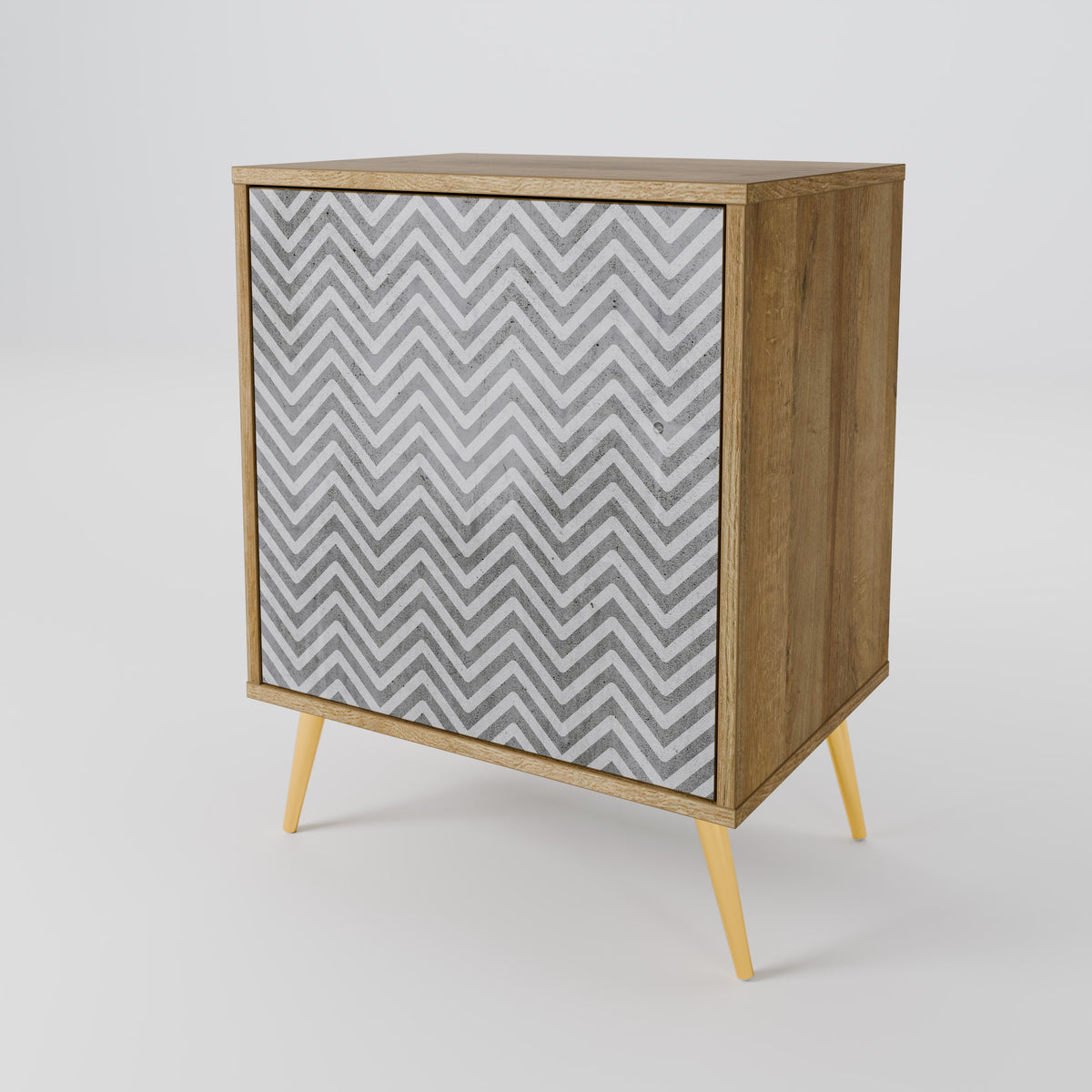 CONCRETE ZIG ZAG Aparador de 1 Porta