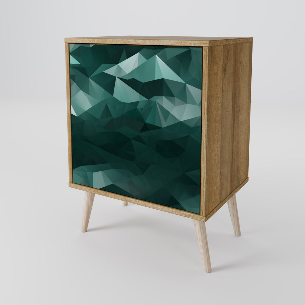 POLYGONAL FLOATING 1-Door Sideboard