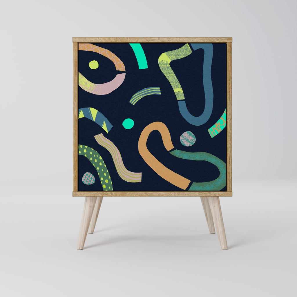 CONTRAST DANCE Aparador de 1 Porta