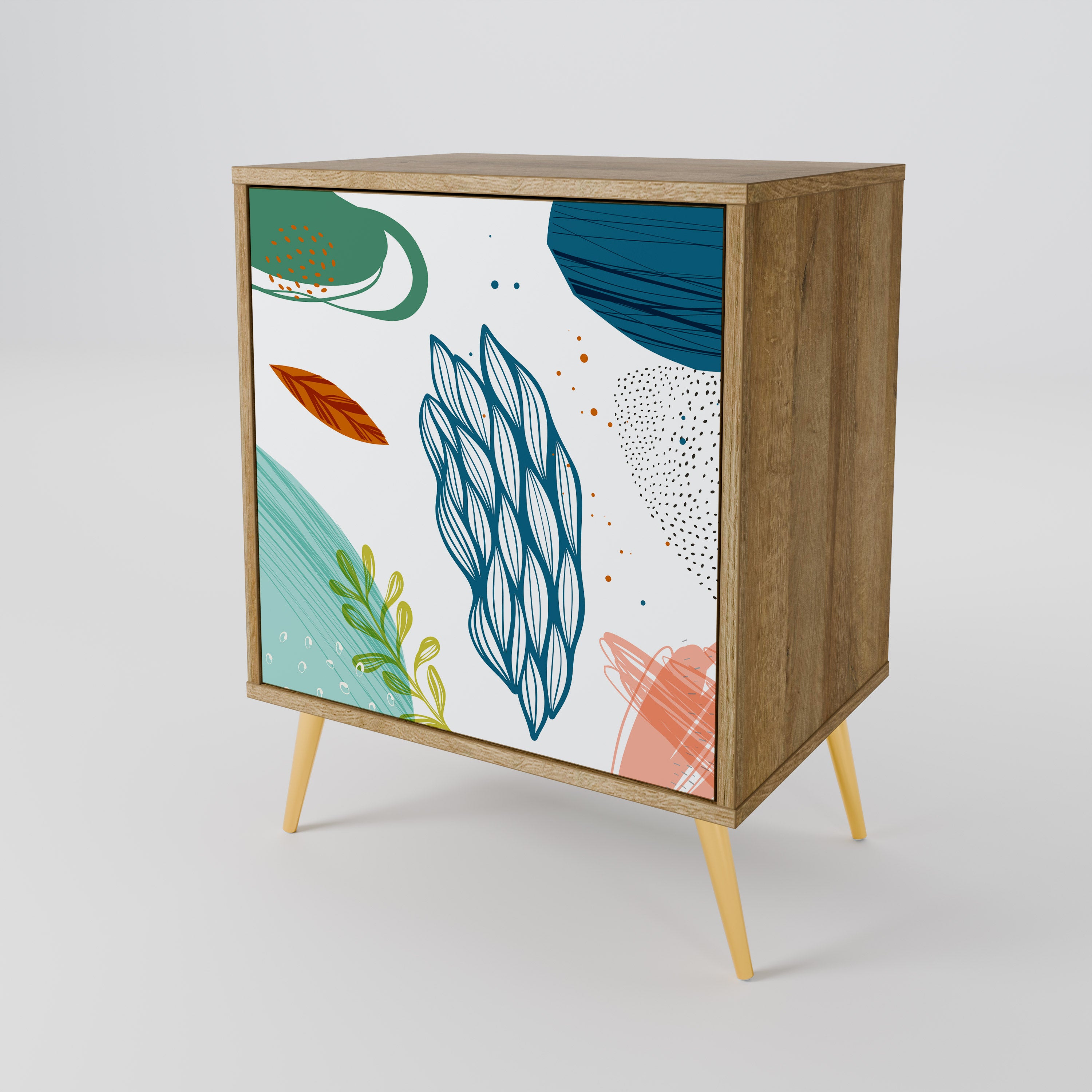 BOTANICAL HURRICANE 1-Door Sideboard