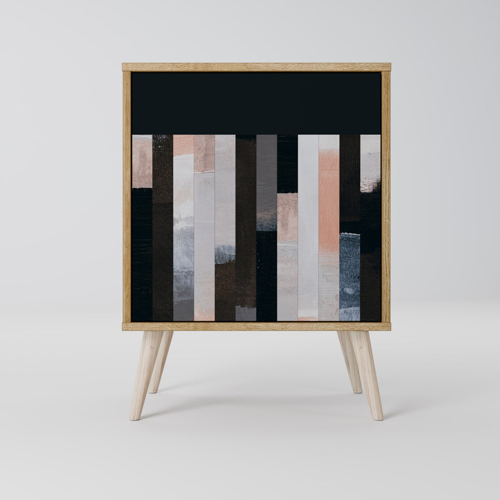 COLLAGE OF RECTANGLES Skänk med en dörr