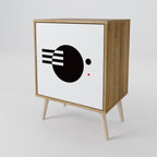 BLACK AND WHITE COMBINATION Aparador de 1 Puerta