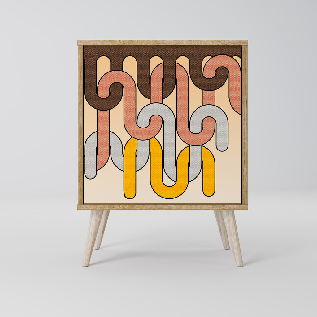 COLORFUL STRINGS 1-Door Sideboard