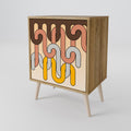 COLORFUL STRINGS 1-Door Sideboard