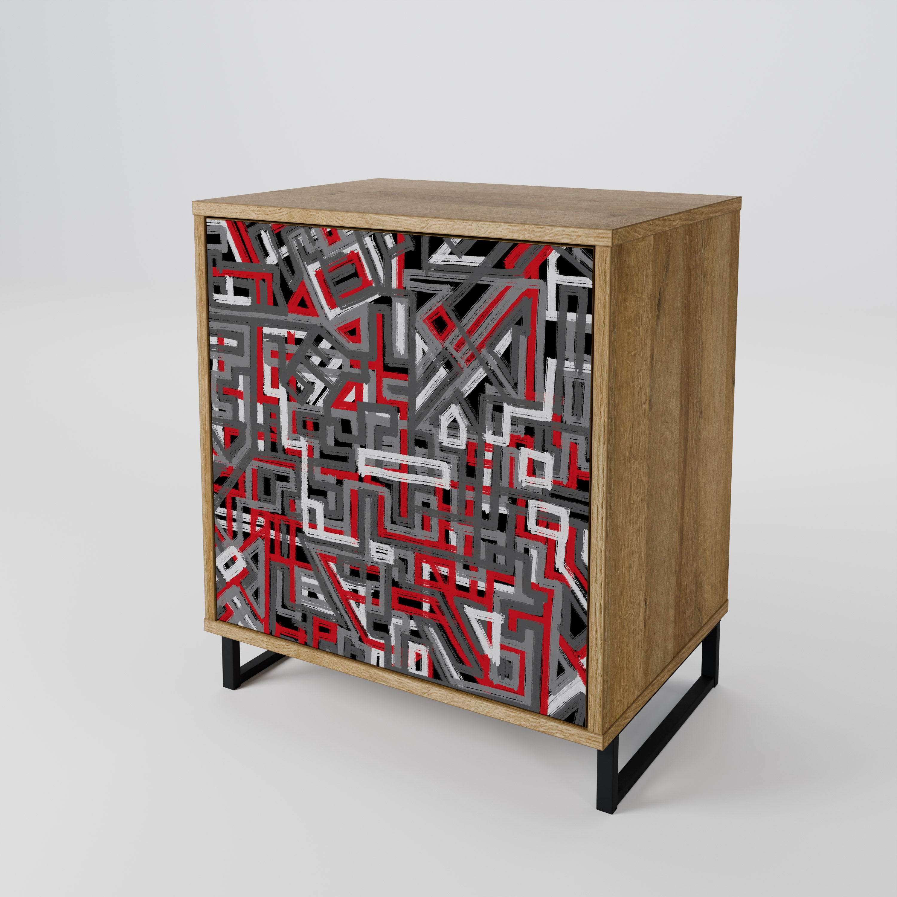 BROKEN LINES Aparador de 1 Puerta