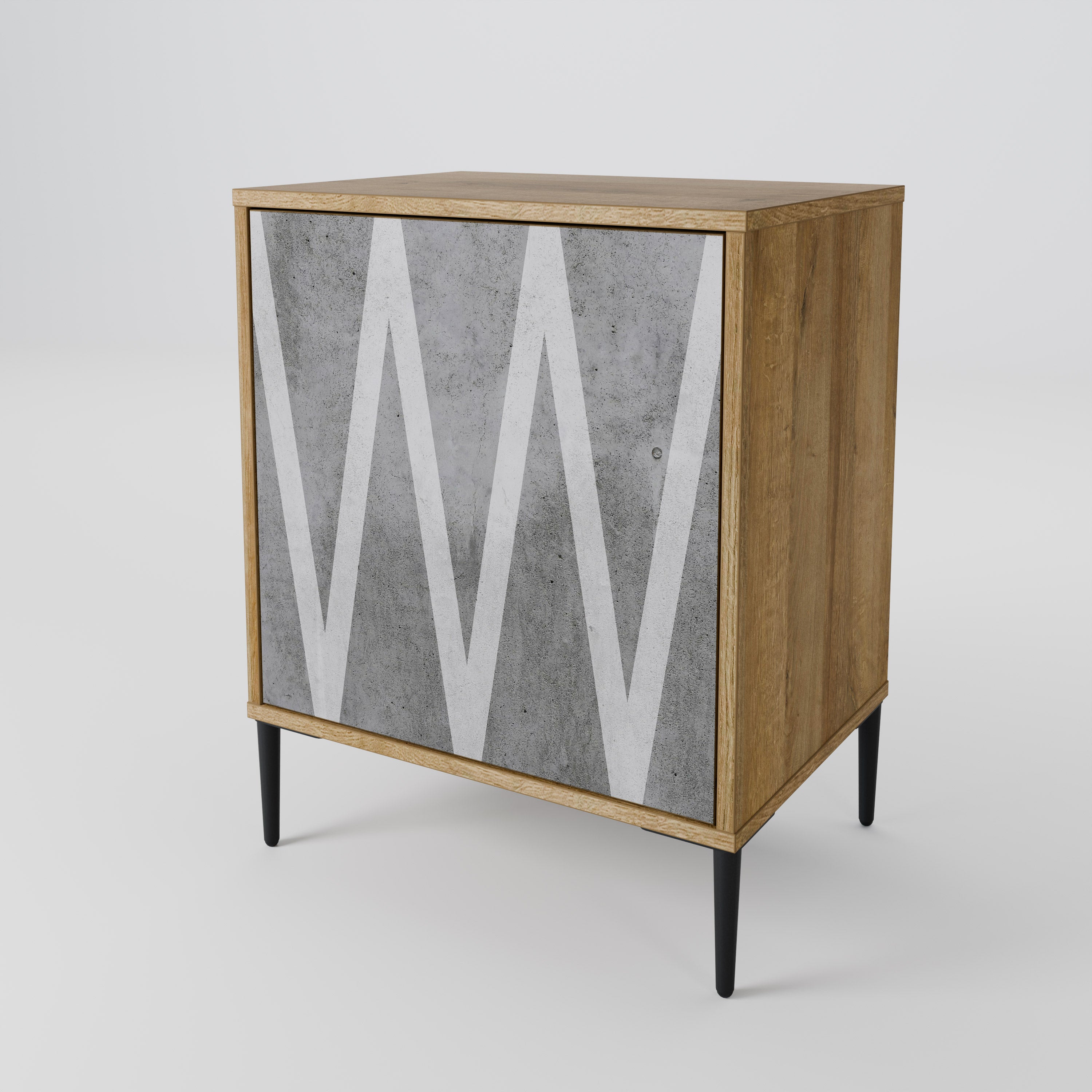 SOLID ZIG ZAG 1-Door Sideboard