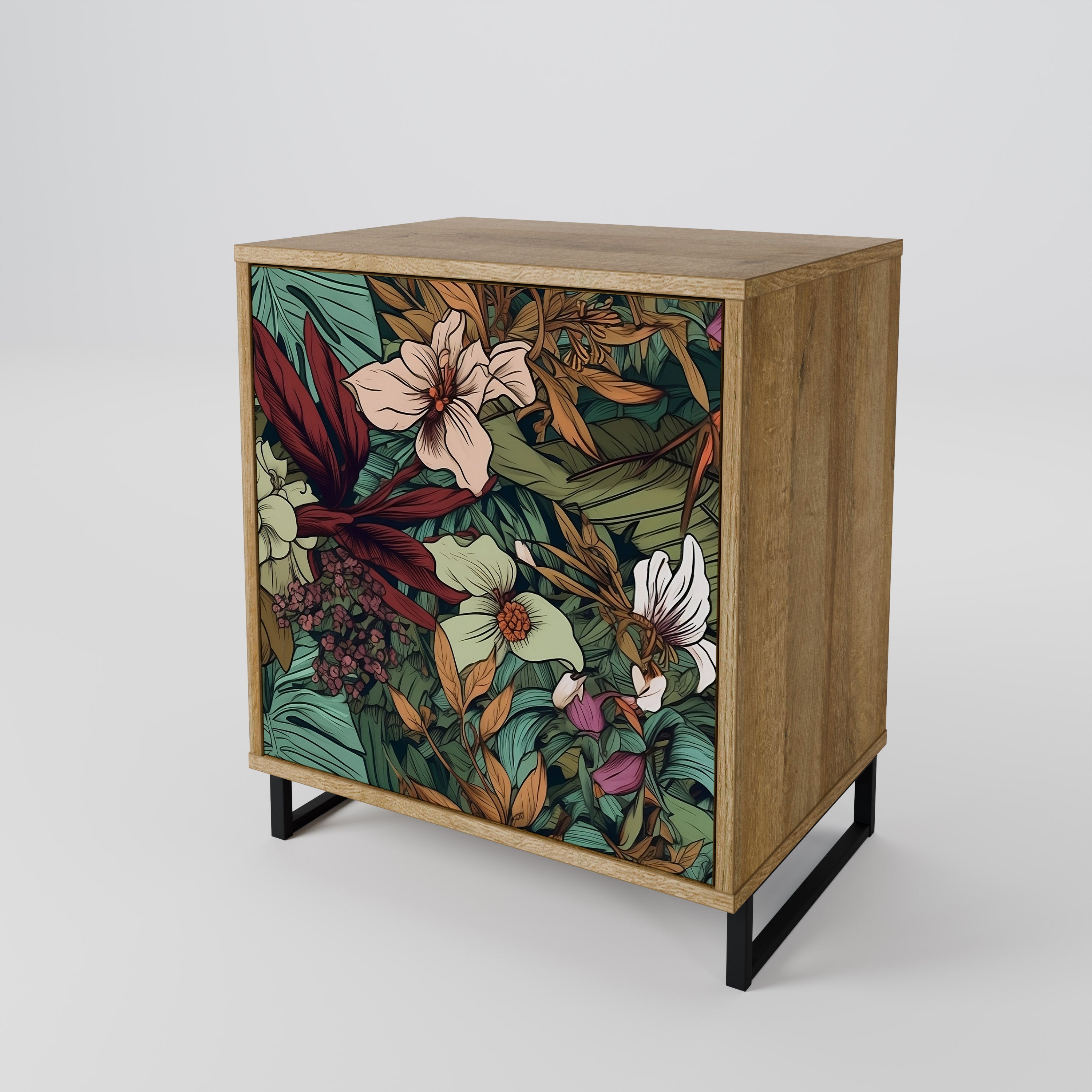 BOTANICAL EMERGENCE 1-Door Sideboard
