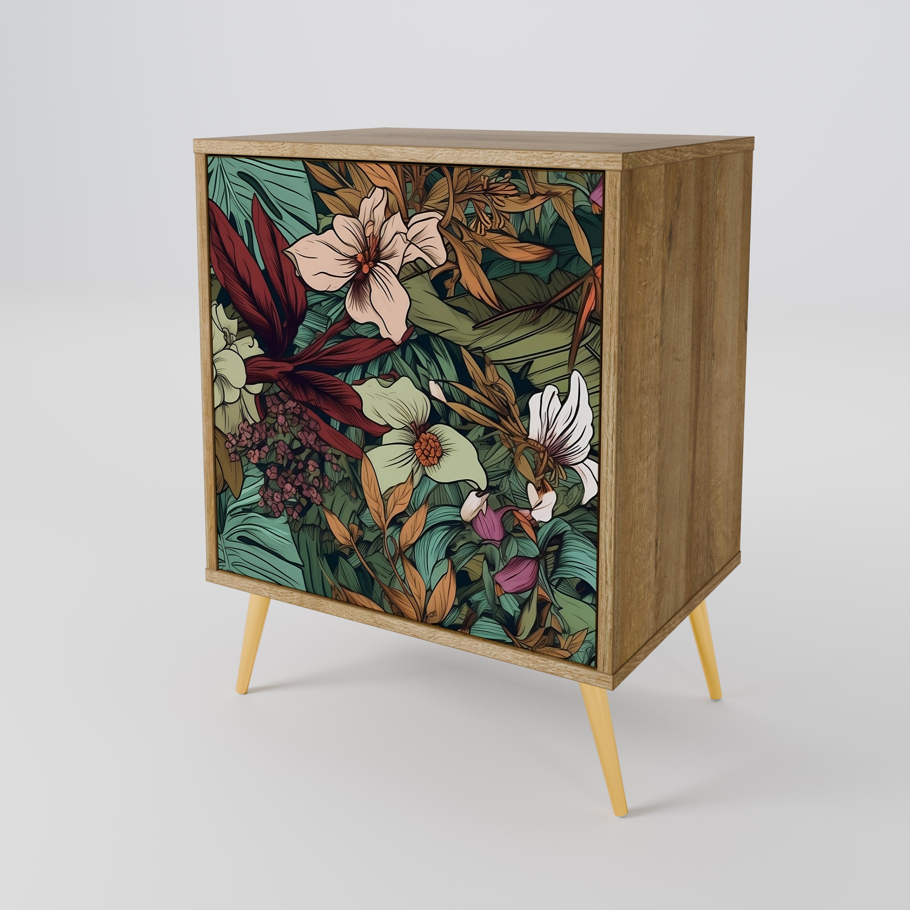 BOTANICAL EMERGENCE 1-Door Sideboard