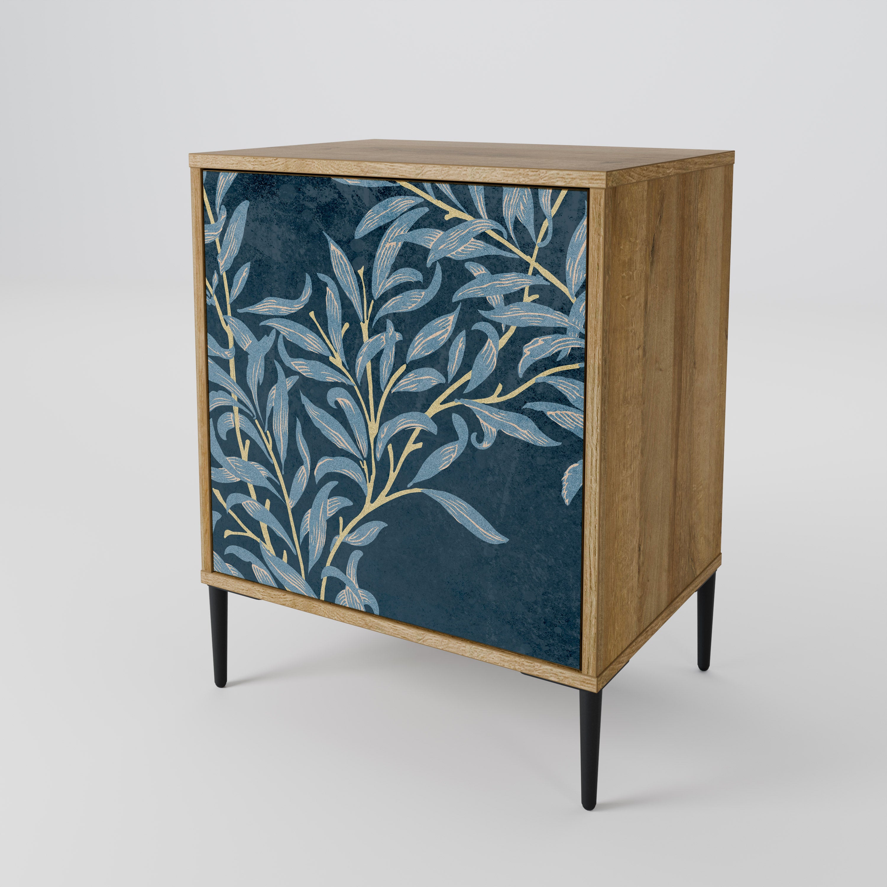 BLUE LEAVES 1-Door Sideboard
