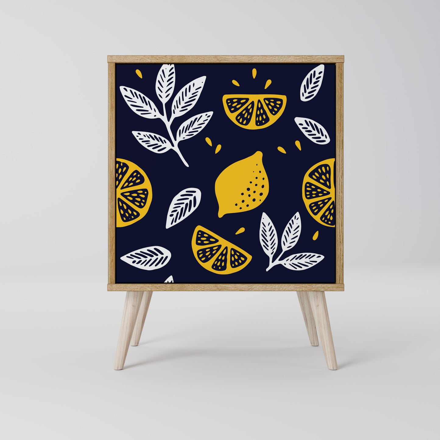 CITRUS BLACK AND WHITE Jednodveřová komoda