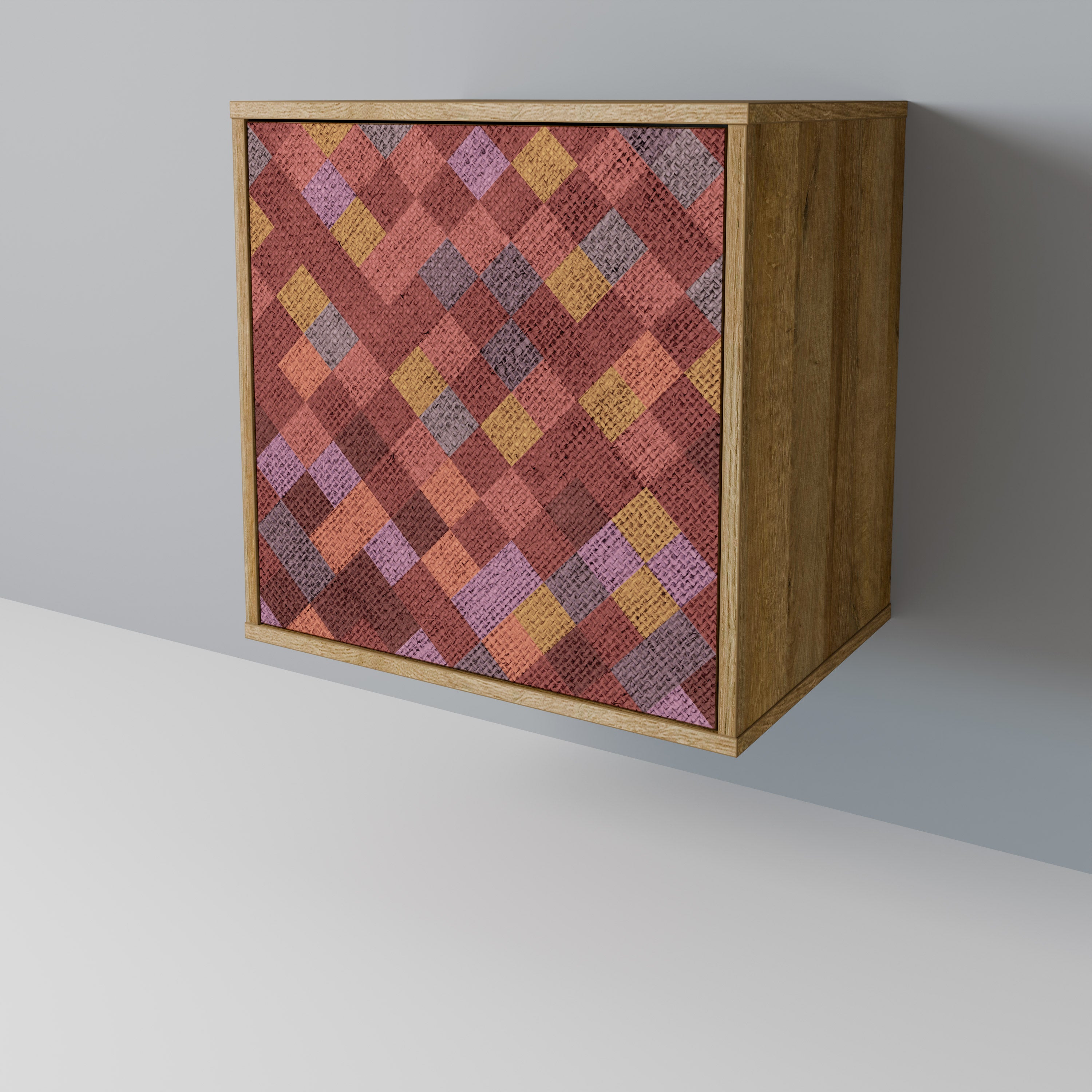 PAINTED SQUARES Skänk med en dörr