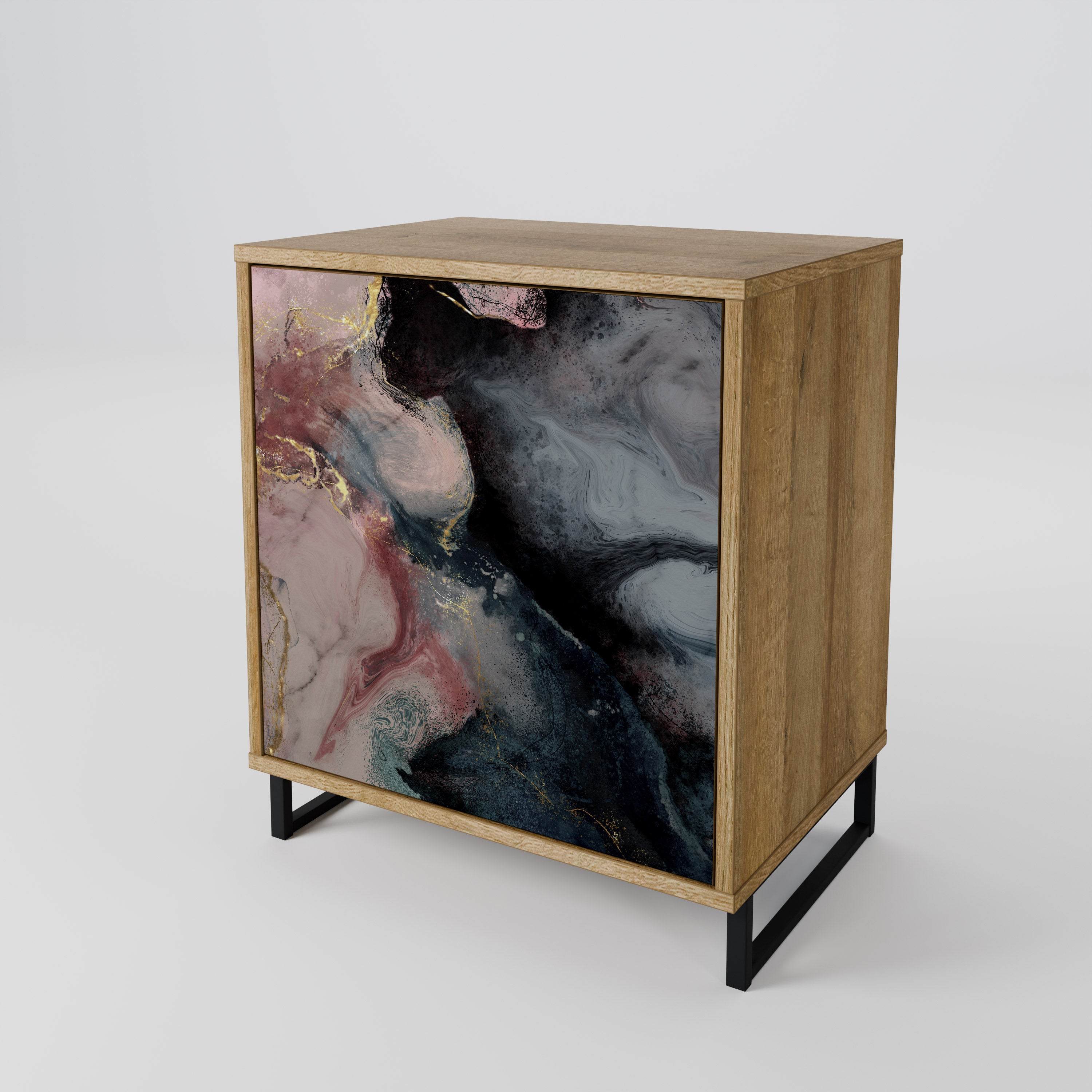 GILDED SWIRLS 1-Door Sideboard