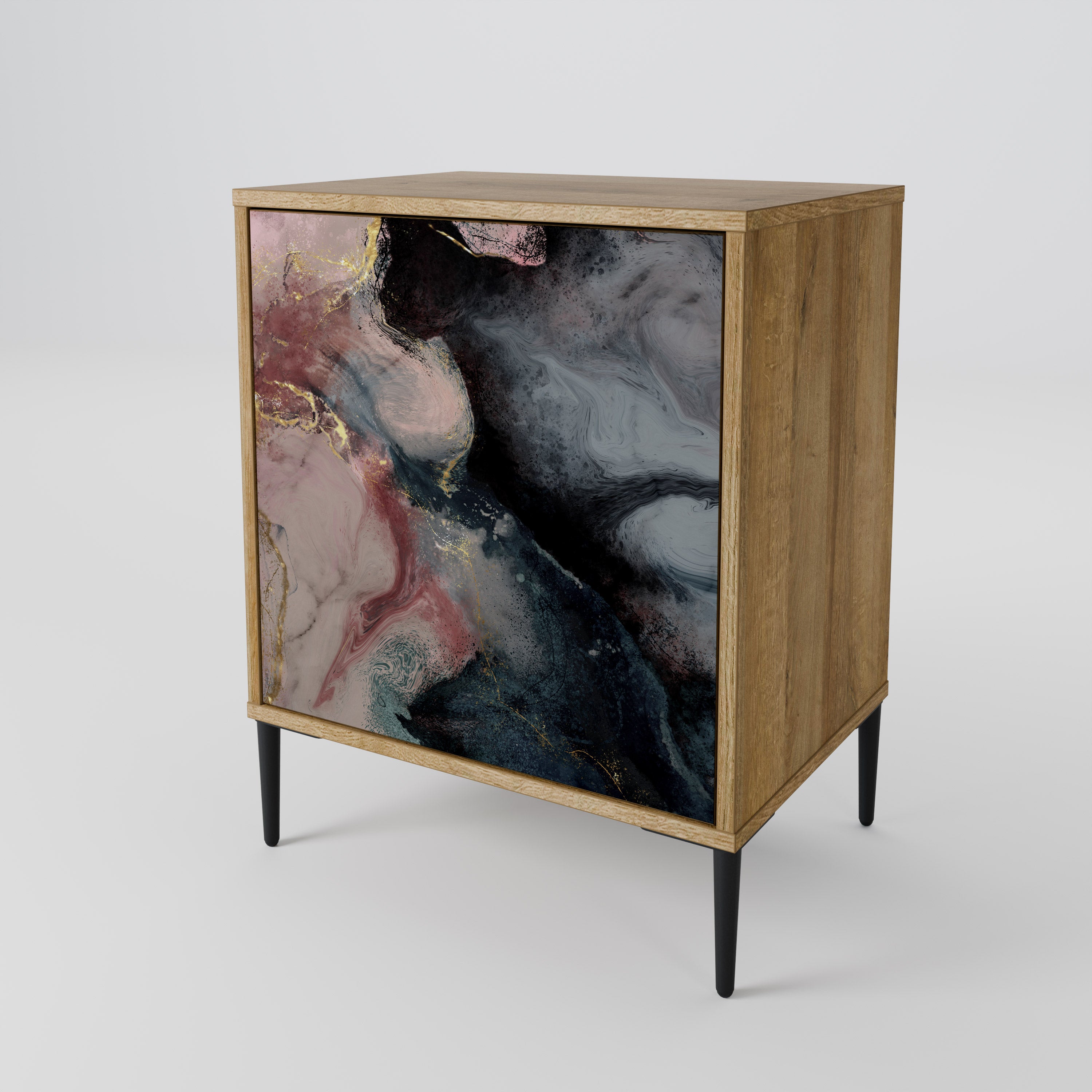 GILDED SWIRLS 1-Door Sideboard