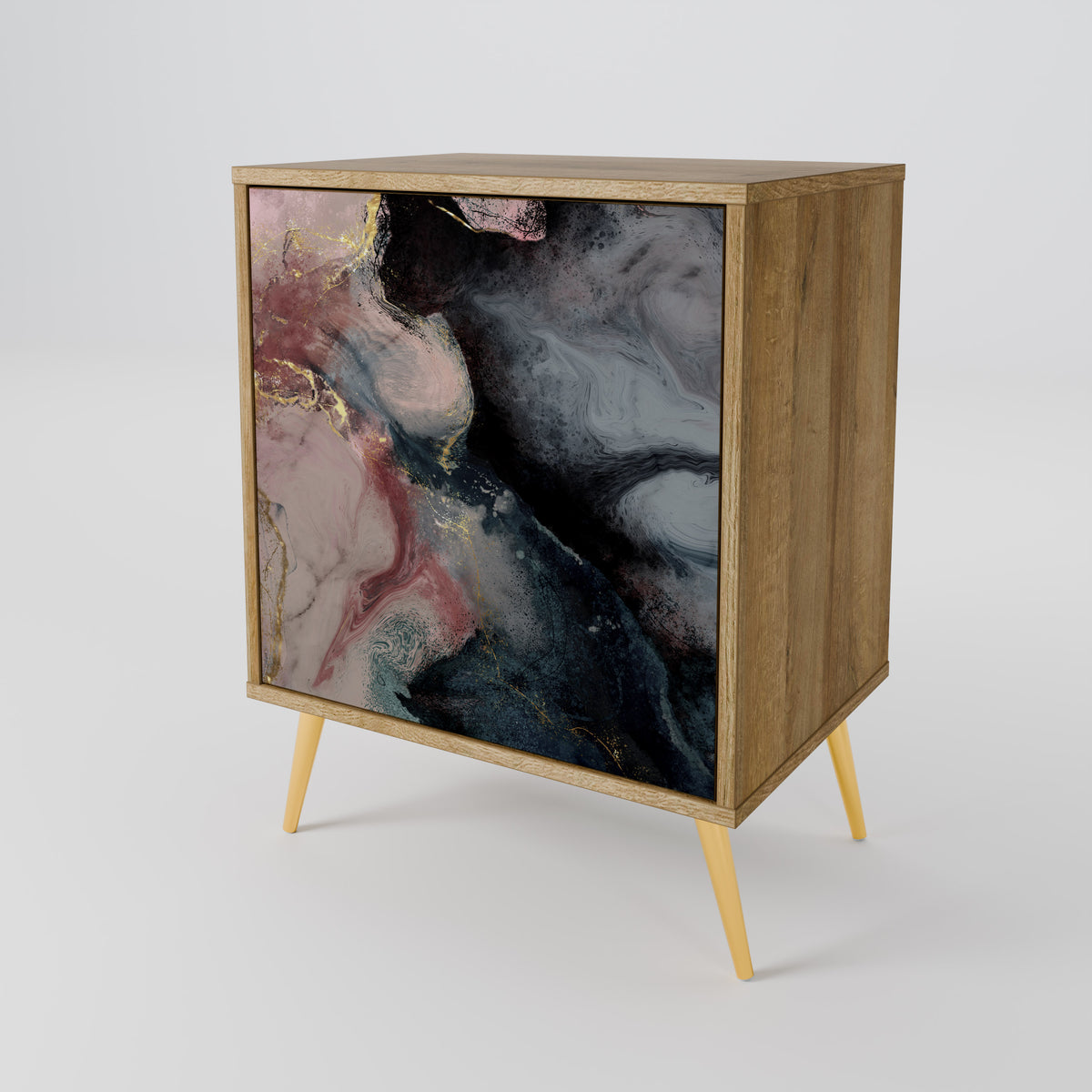GILDED SWIRLS 1-Door Sideboard
